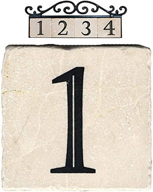 Números de Casa NACH Mármol Clásico para Exteriores