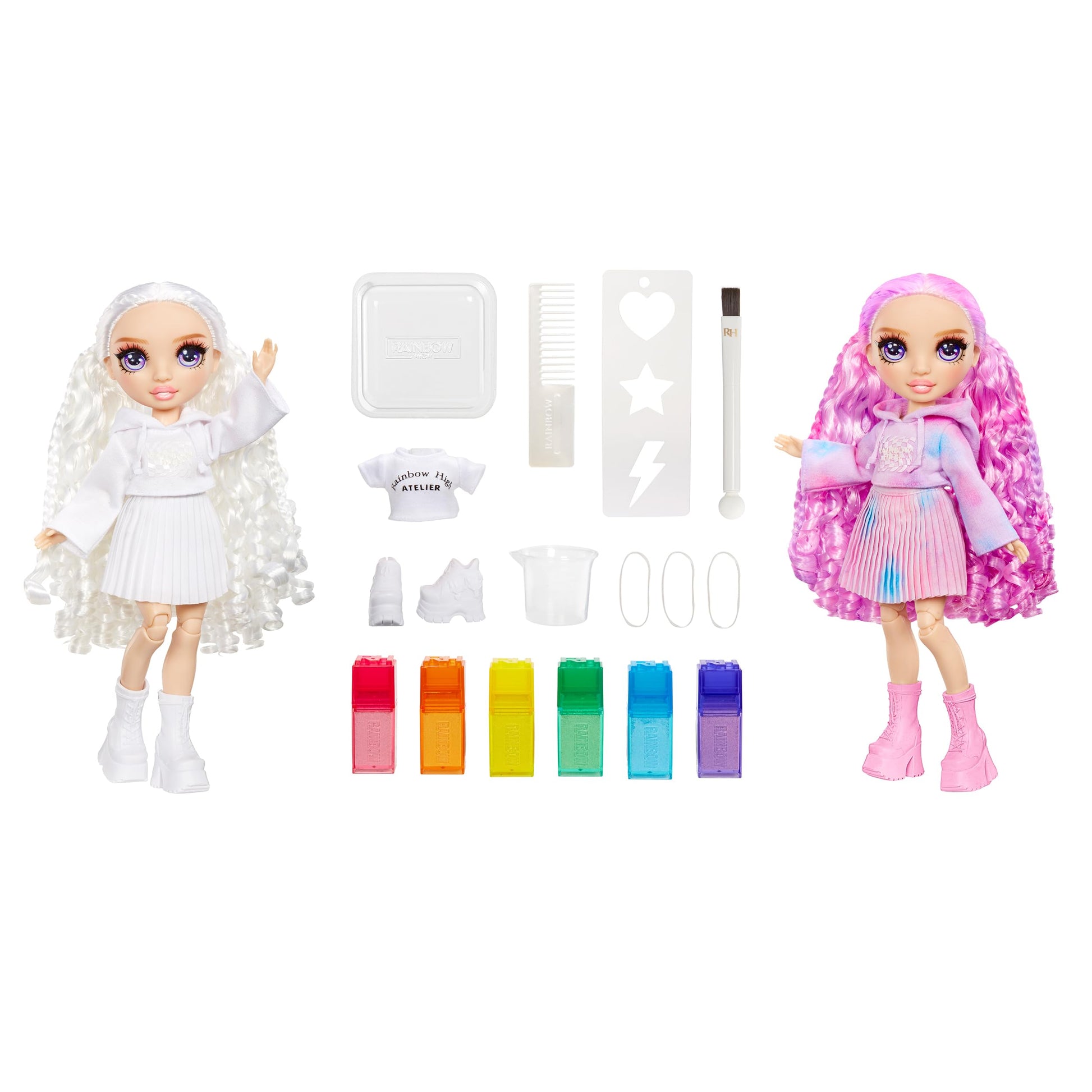 Muñeca Rainbow High Ojos Morados para Personalizar y Diseñar Ropa y Cabello para Mujer