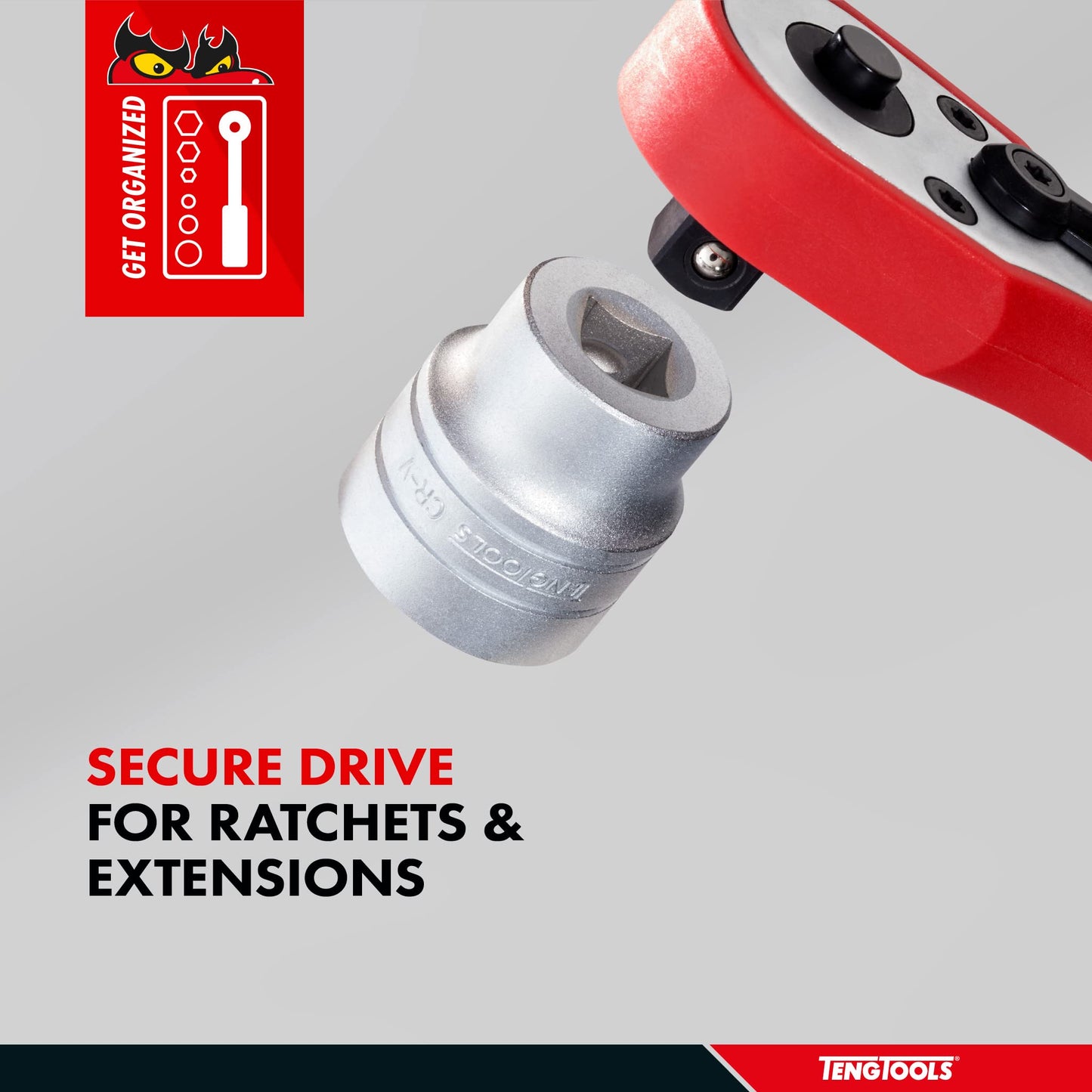 Teng Tools Enchufe métrico regular y poco profundo de 5,5 mm y 1/4 pulgadas, 6 puntos - M1405055-C