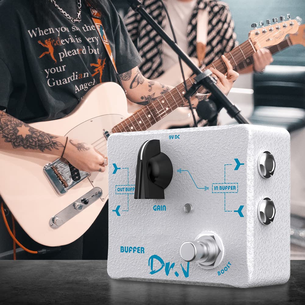 Pedal Efecto JOYO Doble Búfer y Refuerzo Gama Alta Dr.J Series para Guitarra Eléctrica