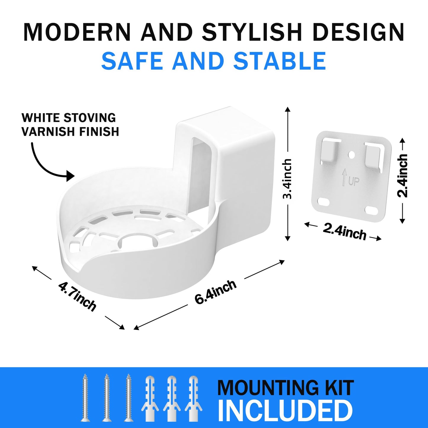 Soporte de Pared SONGCHEER Blanco para Router TP Link Deco X20 X50 X60 X55 Mesh WiFi 6 Organizador de Cables con Kit de Montaje 2 Piezas