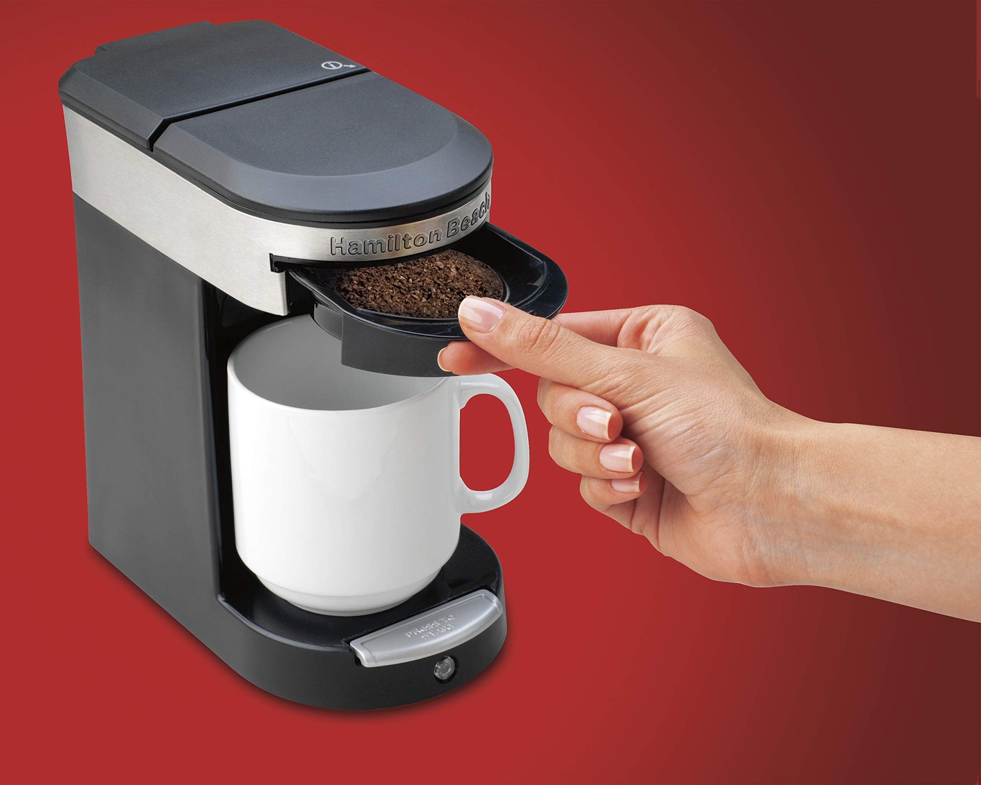 Hamilton Beach 49970-MX Cafetera Personal Ejecutiva, 1 Taza, 350 ml