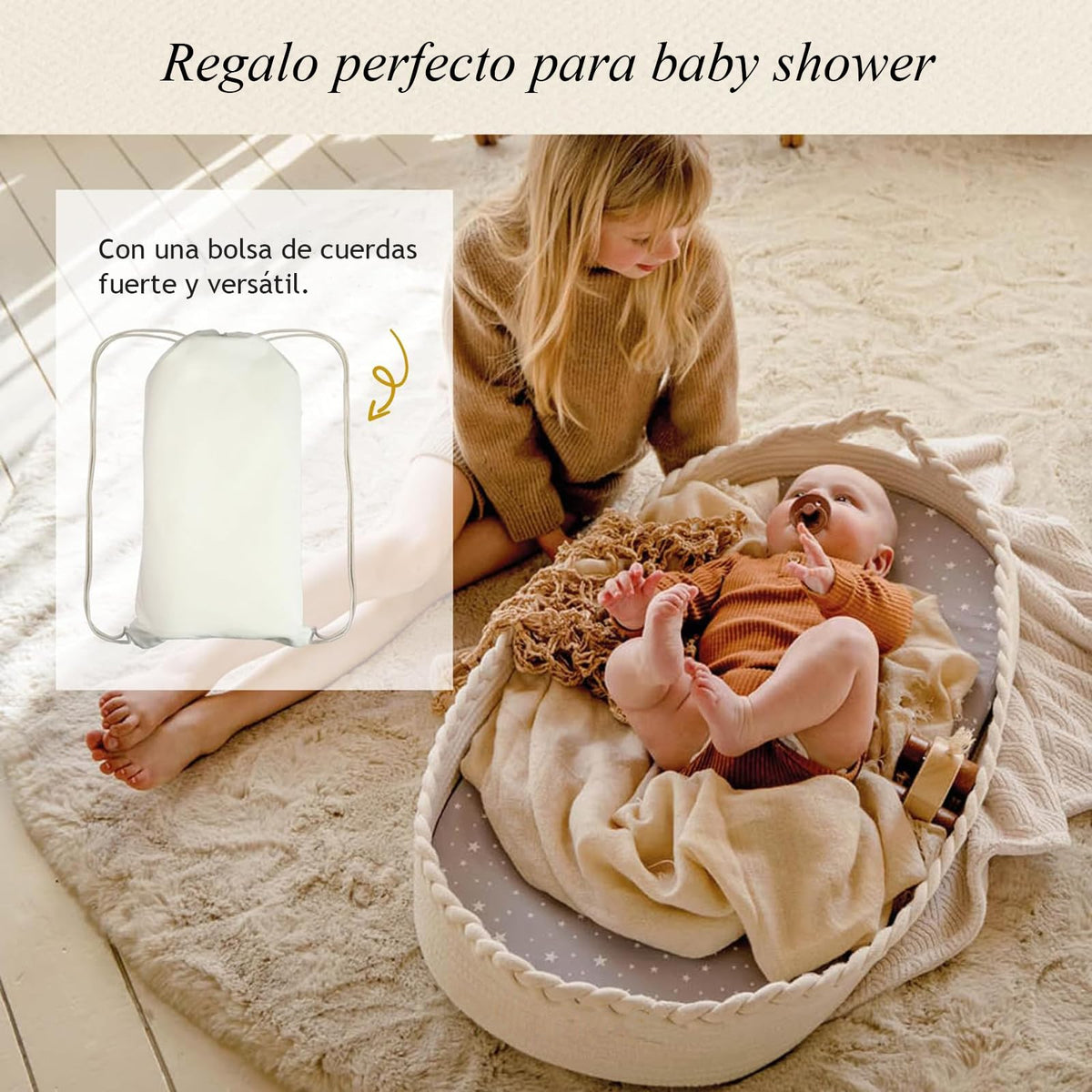 MOSU Cesta Cambiador para Bebé Plegable con Cambiador Portátil de Pañales