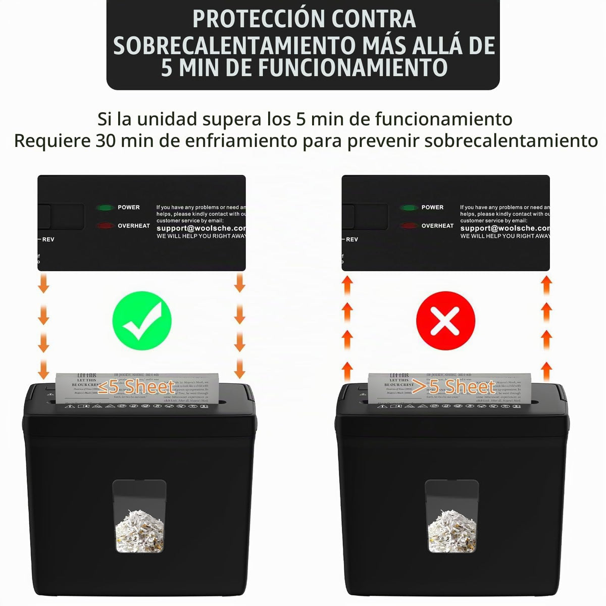 Trituradora de Papel Suntiko Negro Corte Cruzado Pequeño