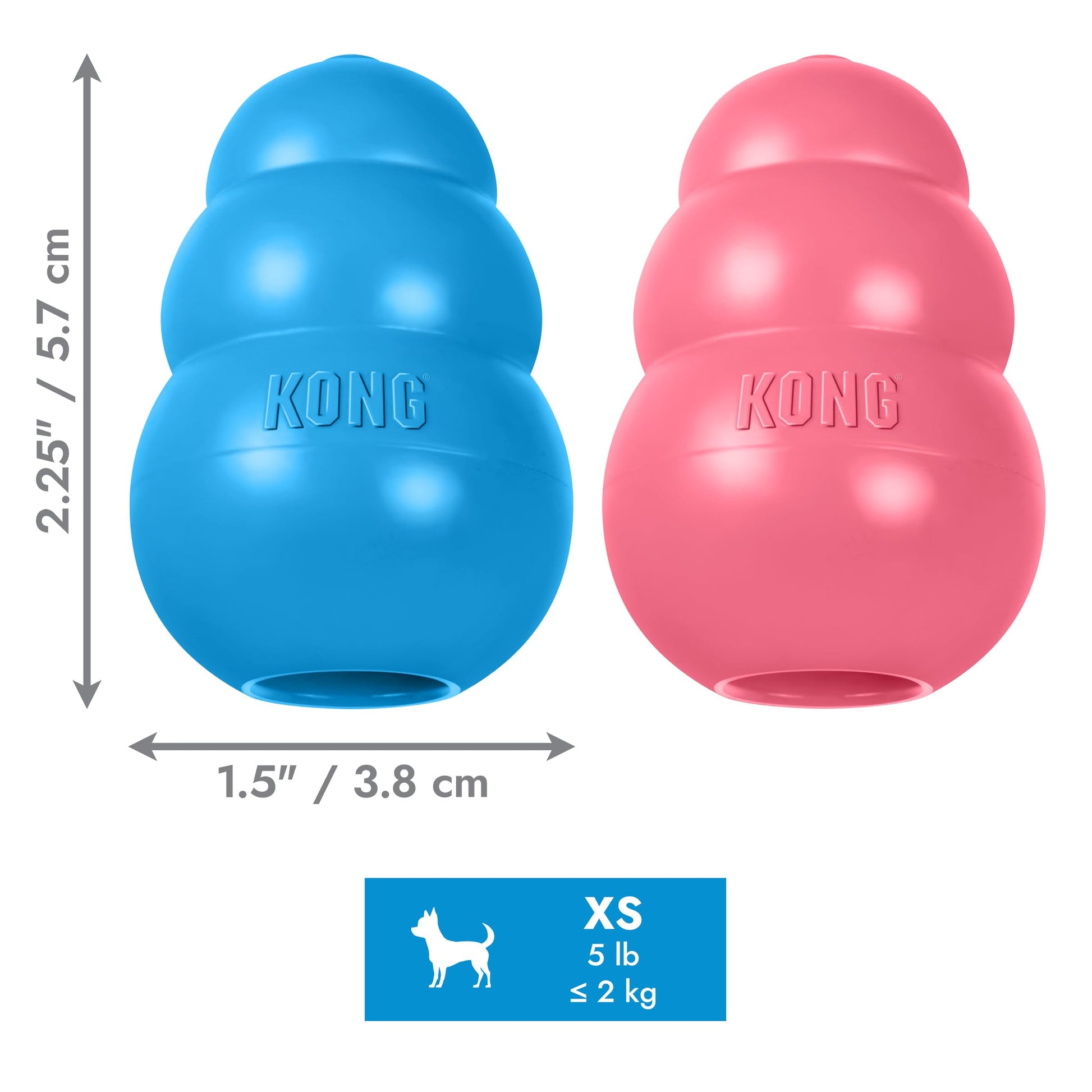 Kong Juguete para Cachorros, extra pequeño (El Color puede Variar)