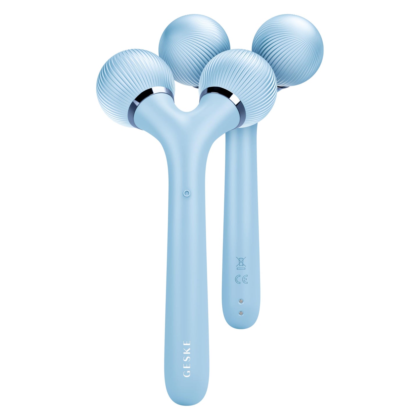 GESKE | Rodillo facial y corporal sónico SmartAppGuided™ | 4 en 1 | rodillo derma | Dispositivo para rostro y cuerpo | rodillo derma | Rodillo facial profesional | Reafirma y define cuerpo y rostro