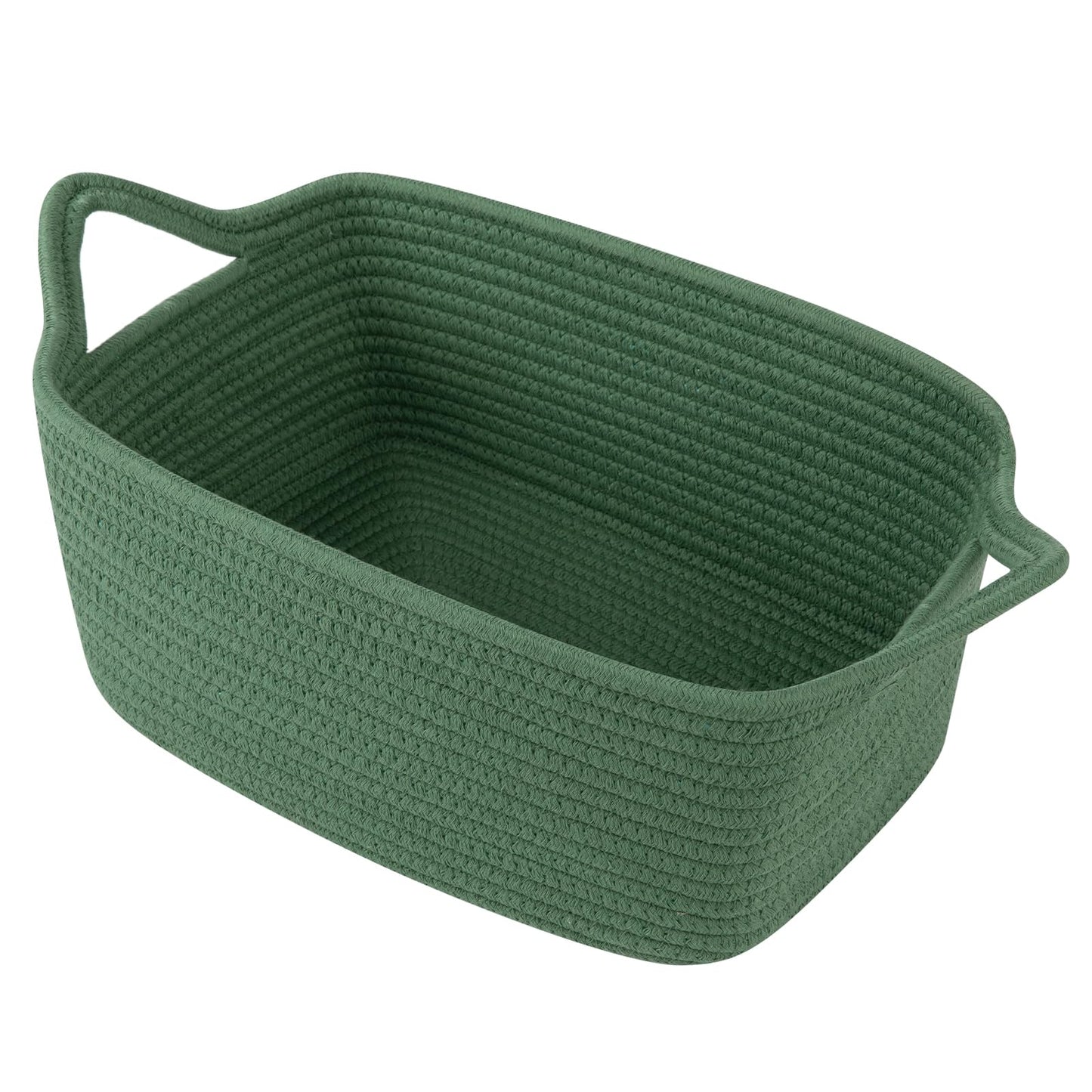 OIAHOMY - Bonita cesta tejida con bolsas de regalo y cintas, cesta de regalo vacía para baby shower, cumpleaños, cuarto de bebé con asas para sala de estar, contenedores de juguetes para mascotas para