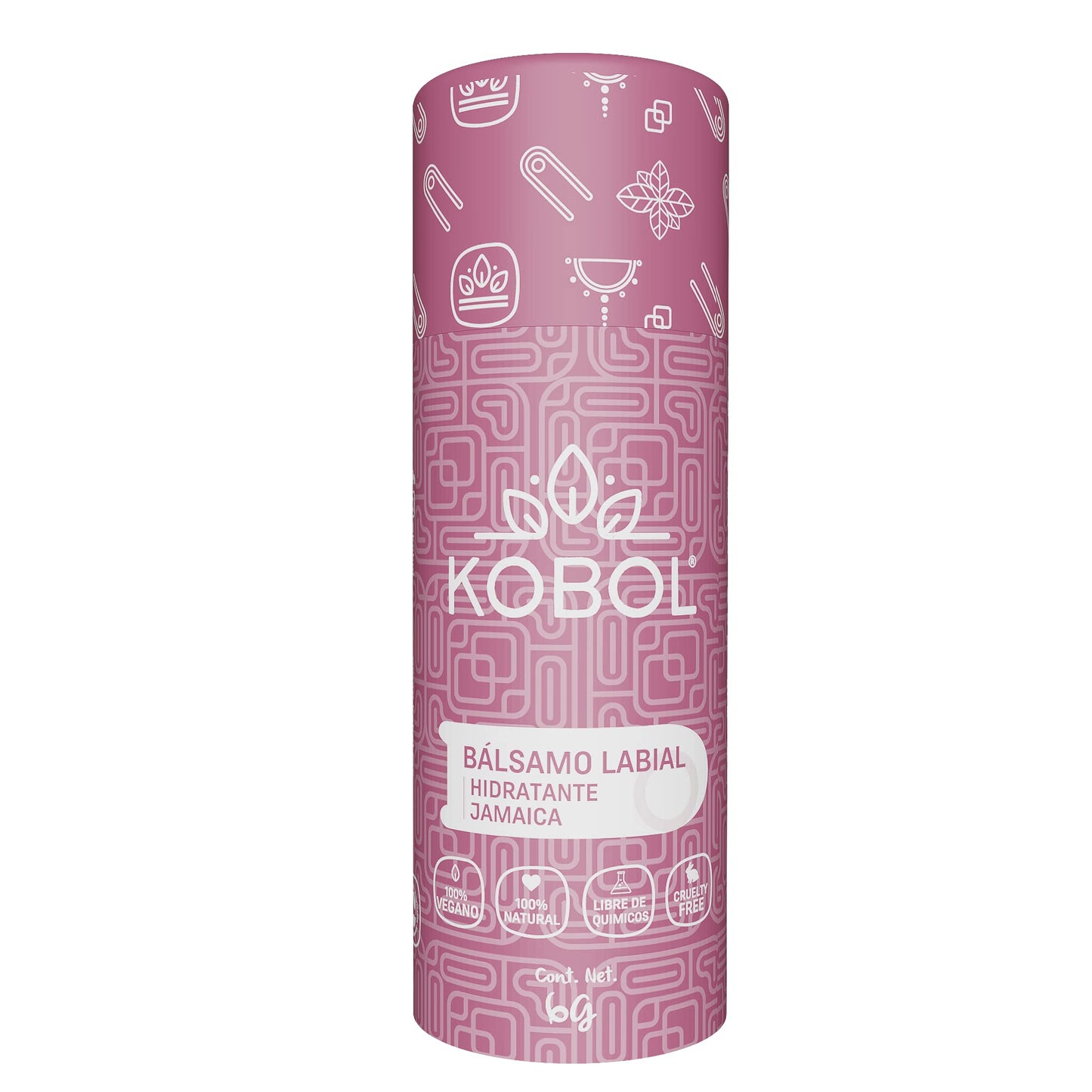 KOBOL | Bálsamo Labial Jamaica Natural Vegano Push Up Hidratación Natural
