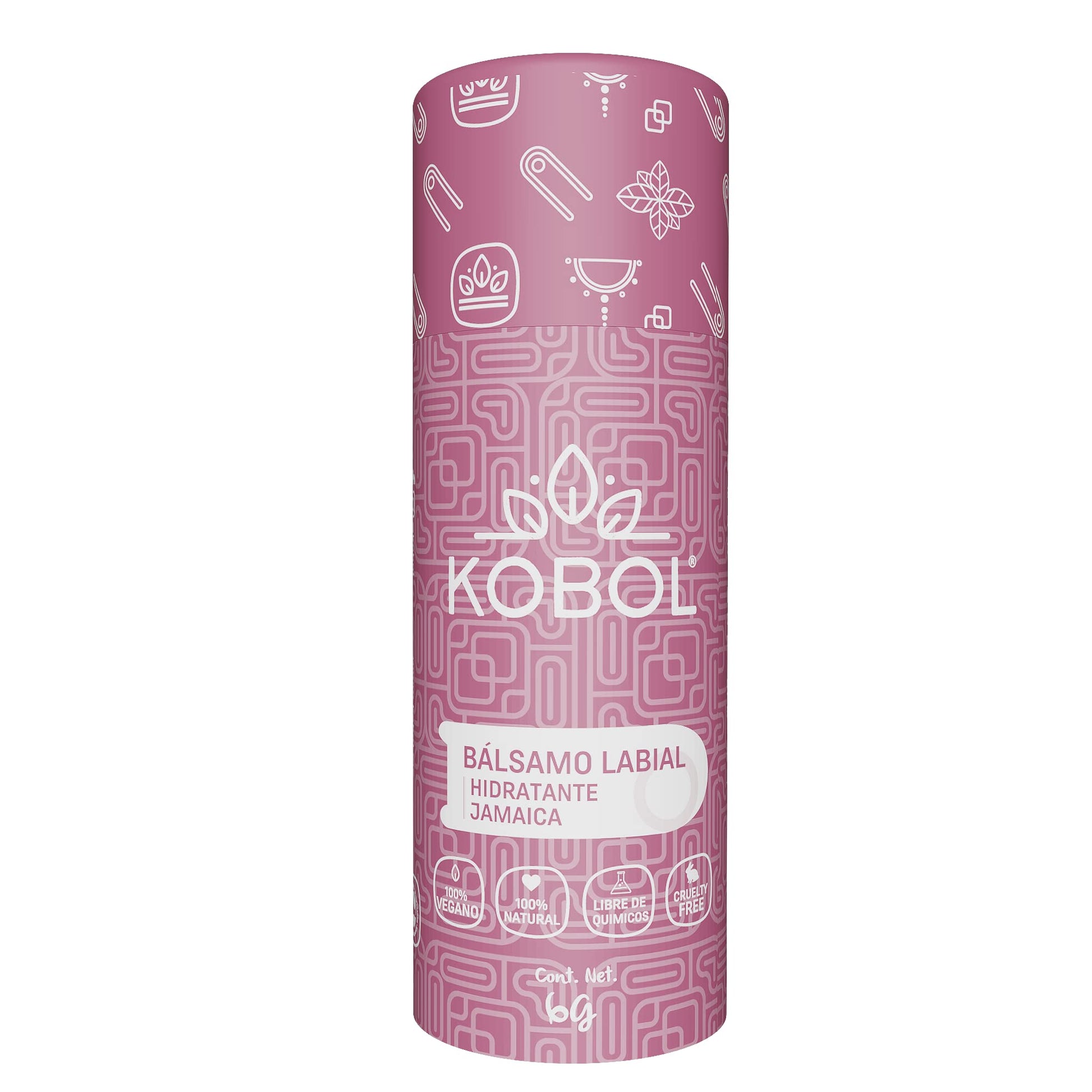 KOBOL | Bálsamo Labial Jamaica Natural Vegano Push Up Hidratación Natural