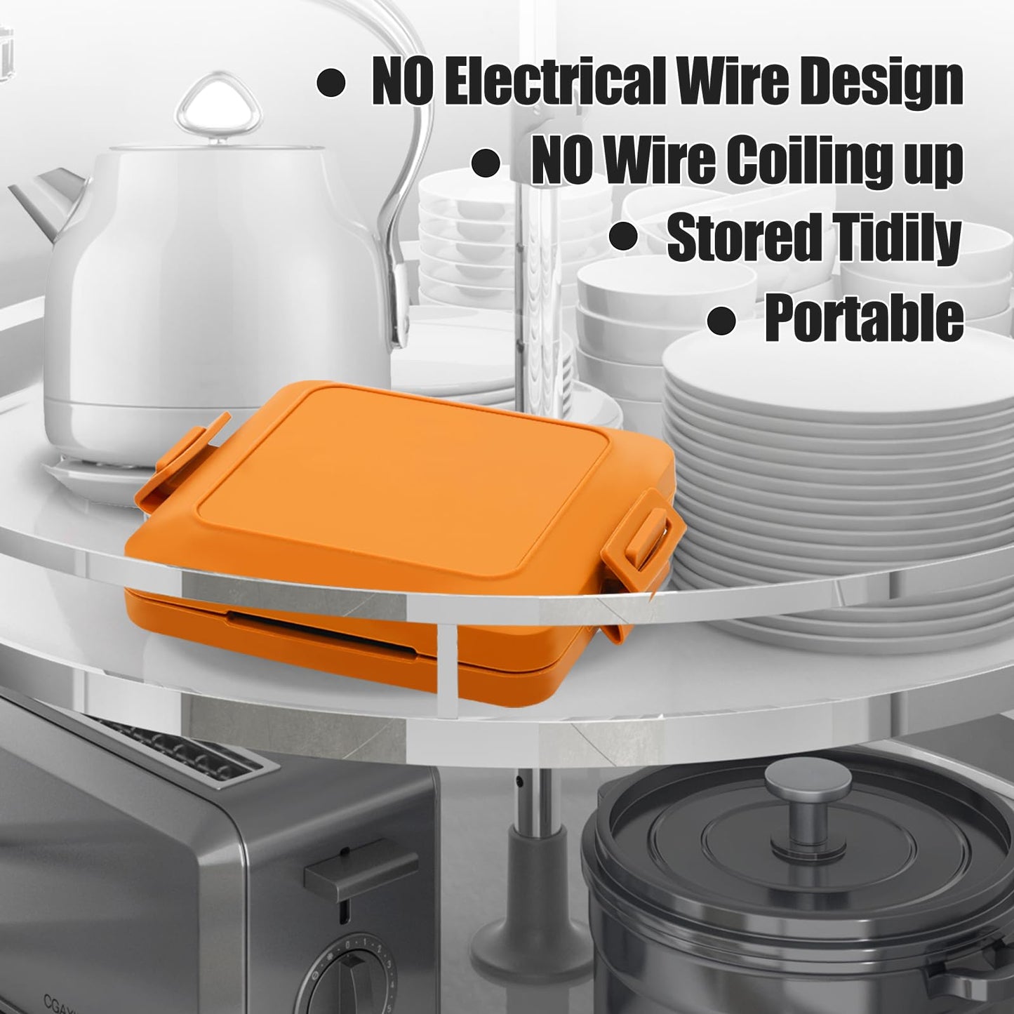 Tostador MKYSAIL Inalámbrico para Microondas y Lavaplatos