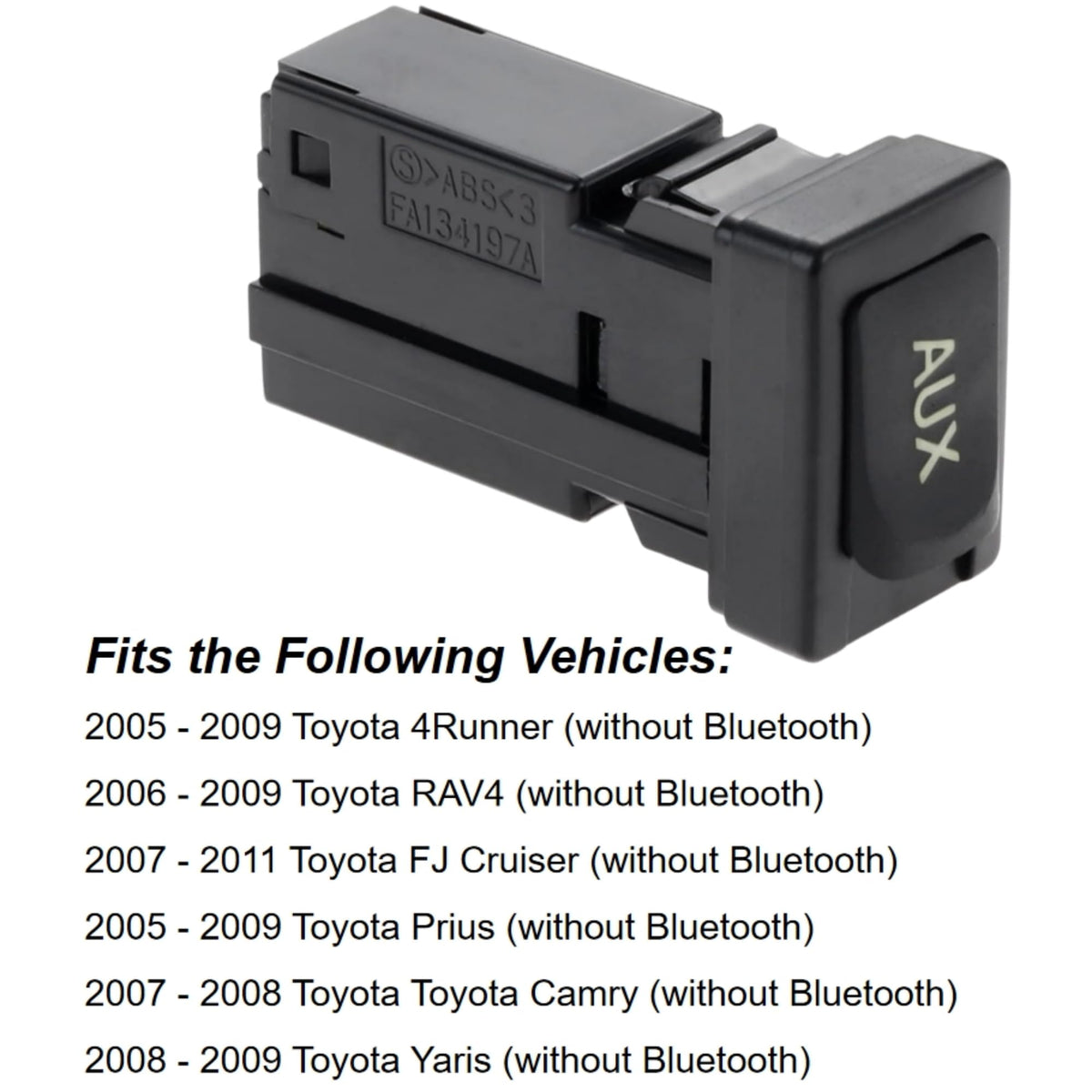 Reemplazo de Puerto Auxiliar Adaptador de Entrada Jack Estéreo Toyota Prius Yaris Fj Cruiser Lexus Es350 Ls460 2005-2012
