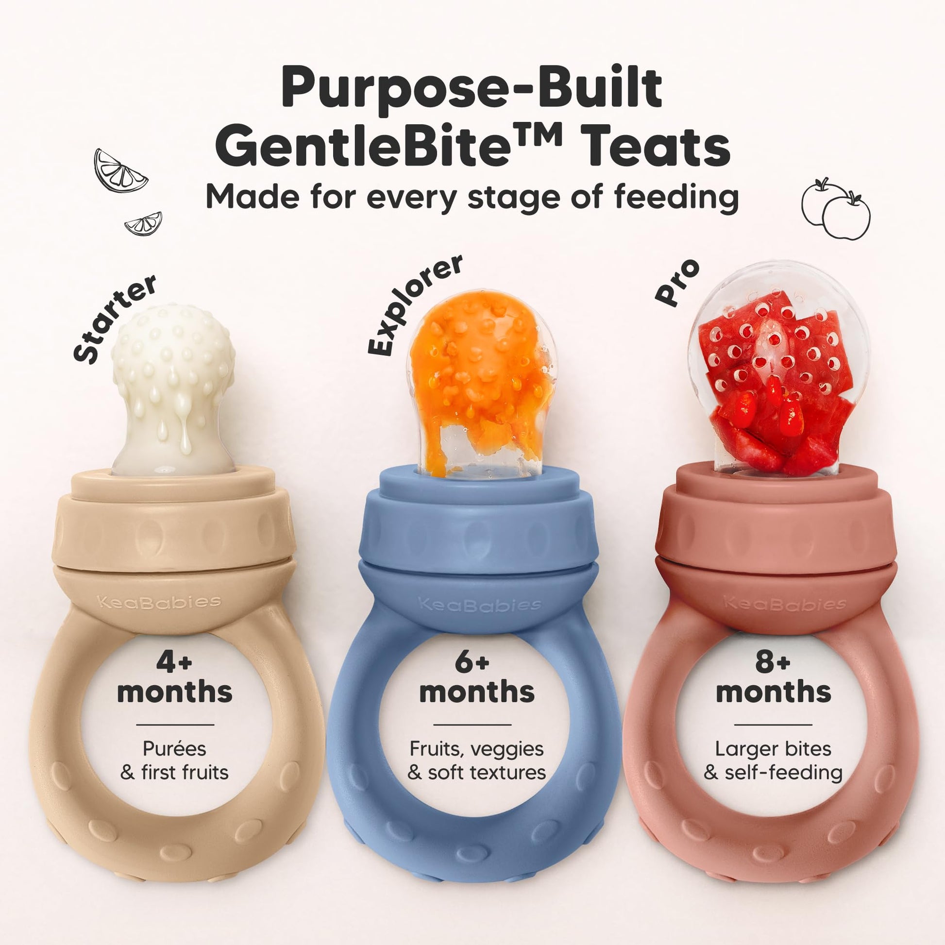 Lil'Prep - Pack de 2 comederos para bebé