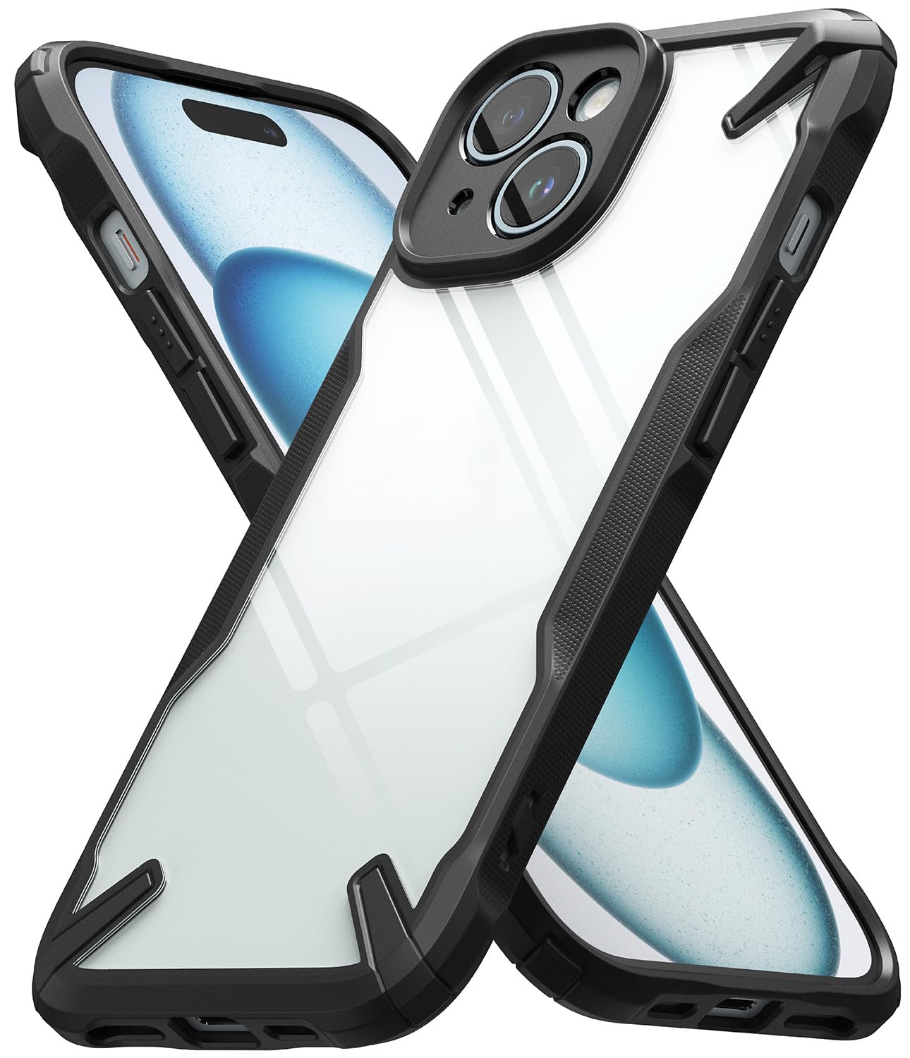 Funda iPhone 15 Ringke Negra Parachoques Resistente para Impactos