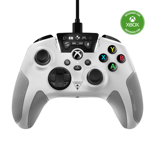 Control Alámbrico Turtle Beach Recon Blanco con Botones Asignables y Mejoras de Audio para Xbox Series X/S, Xbox One y Windows 10