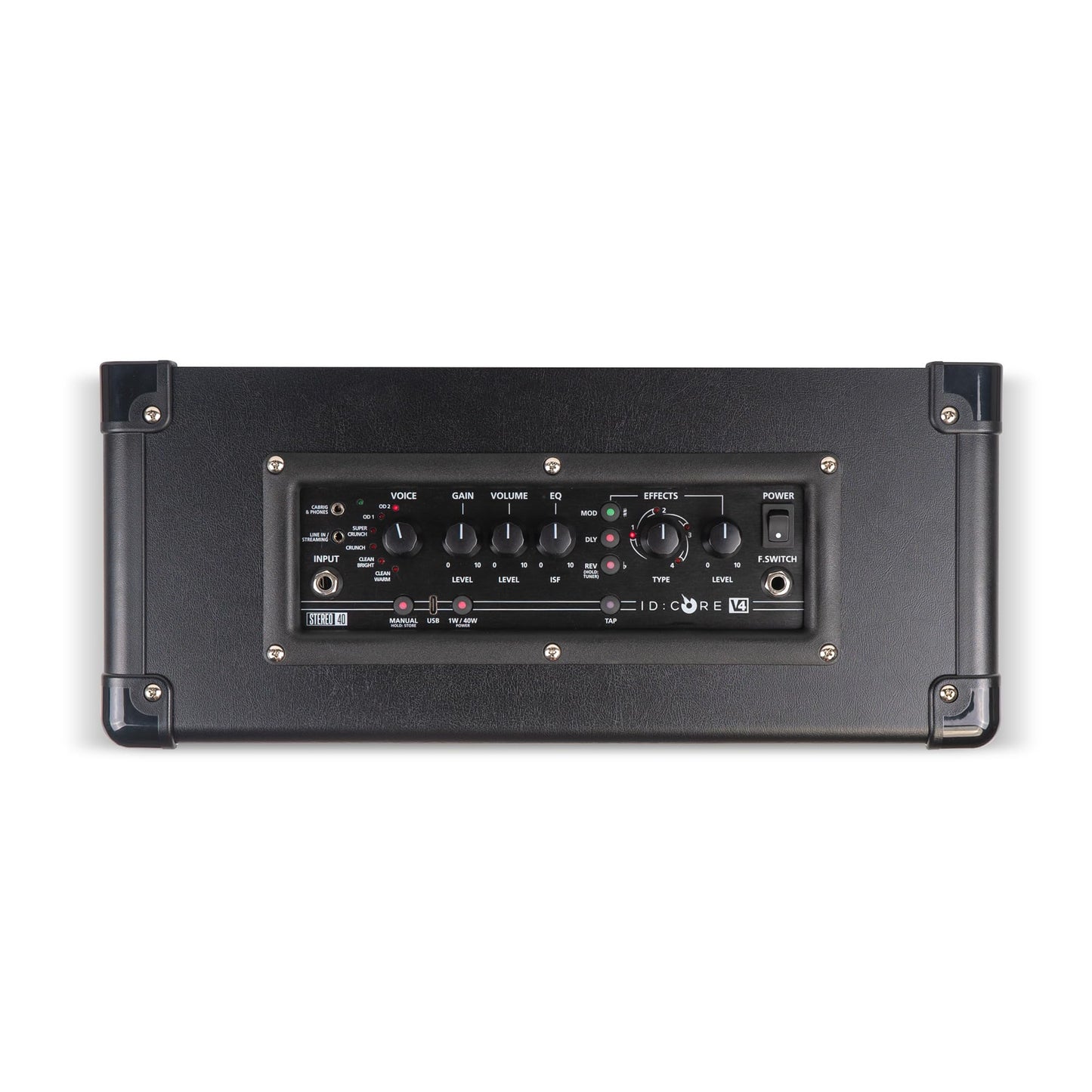 Blackstar ID:Core 40 V4 Amplificador Combinado Digital estéreo con Sonido estéreo súper Ancho, CabRig Lite, Control de Tono ISF Patentado por Blackstars y conectividad USB-C (40 vatios)