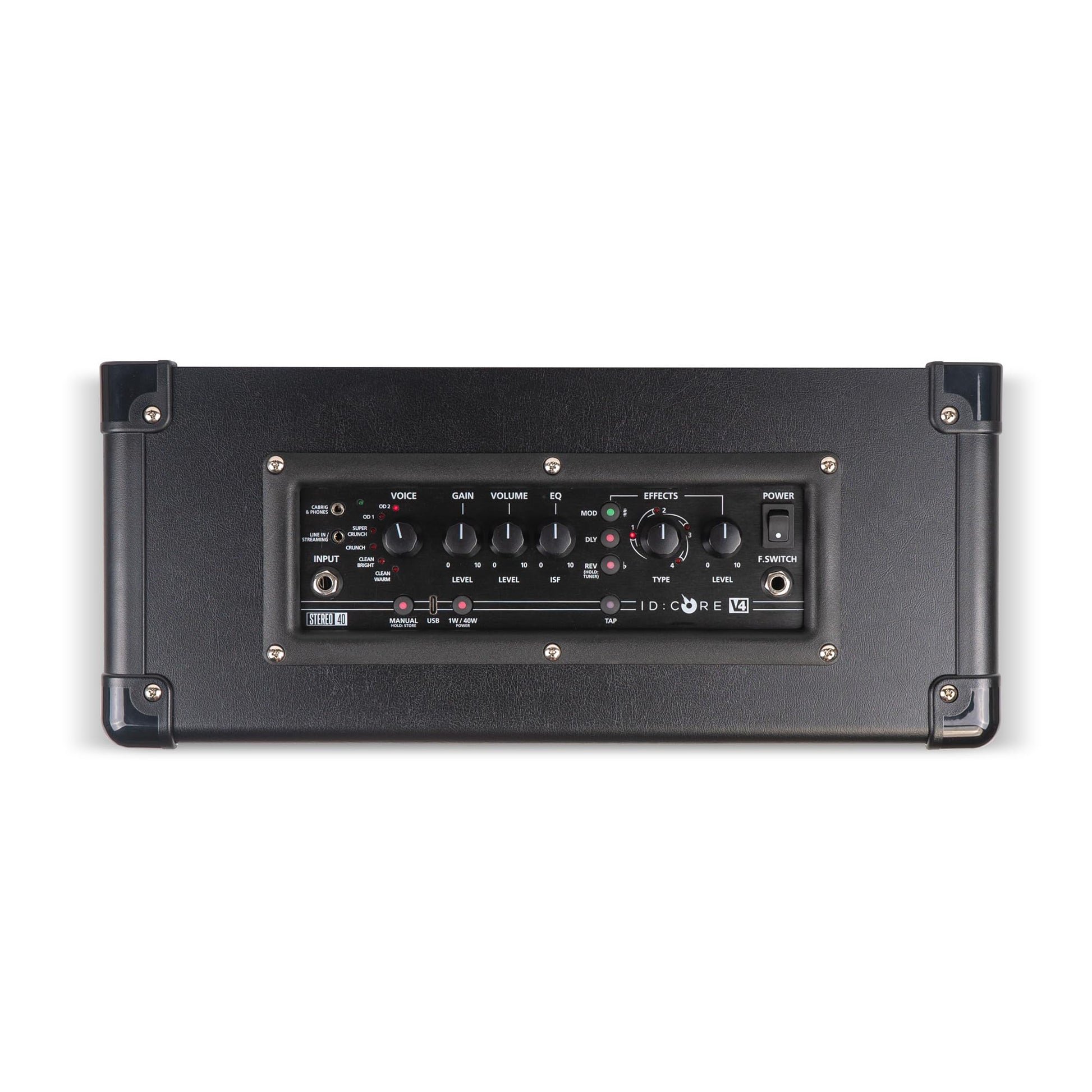 Blackstar ID:Core 40 V4 Amplificador Combinado Digital estéreo con Sonido estéreo súper Ancho, CabRig Lite, Control de Tono ISF Patentado por Blackstars y conectividad USB-C (40 vatios)