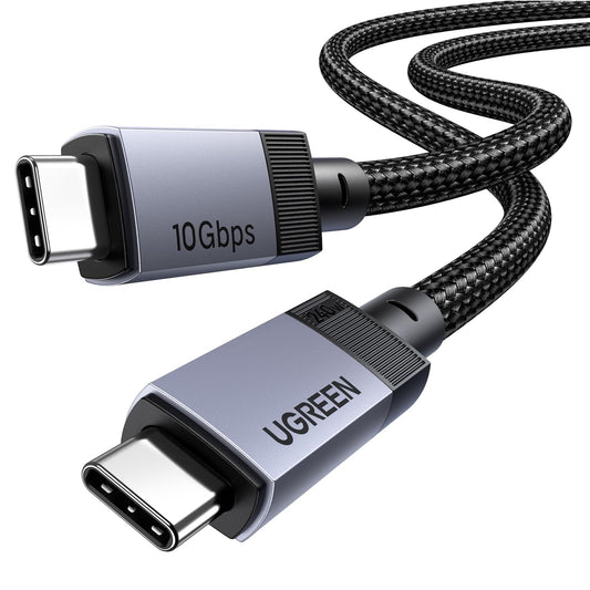 Cable de Datos UGREEN USB C Negro 240W Carga Rápida PD 3.1 10Gbps 4K 60Hz 1M