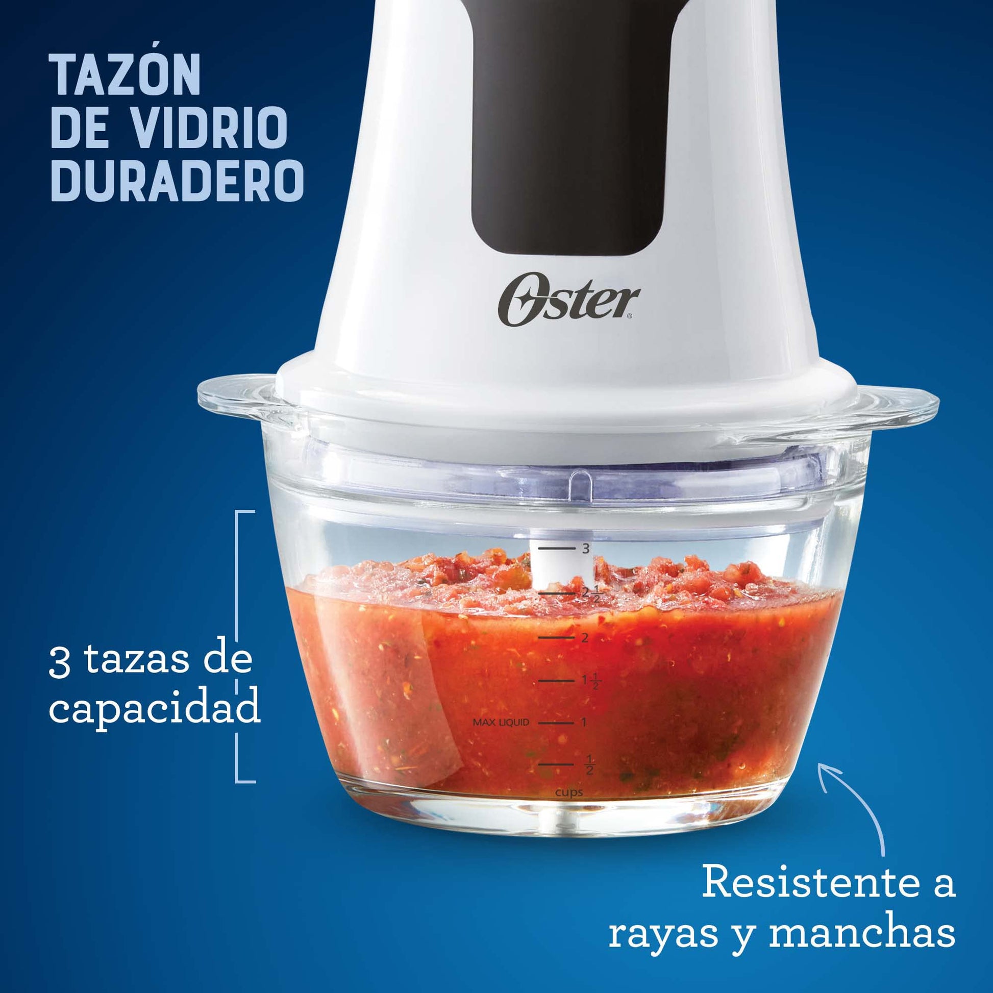 Procesador de Alimentos Oster Negro Compacto con 200 Watts de Potencia