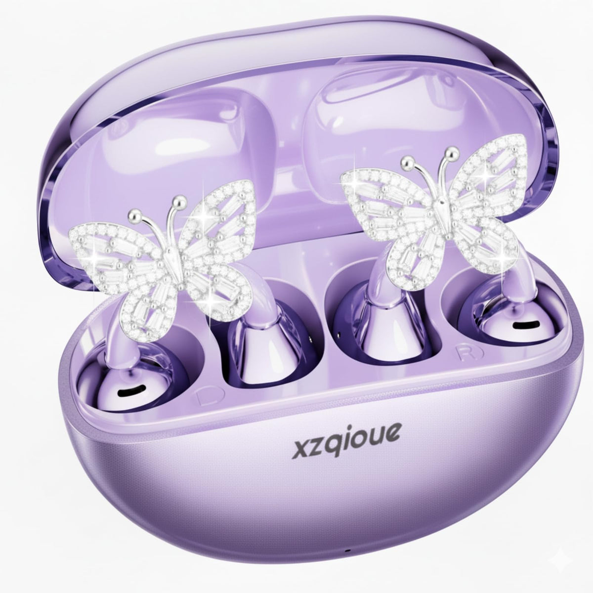 Auriculares Abiertos con Clip Inspirados en la Joyería Mariposa Bluetooth Inalámbricos para Mujer