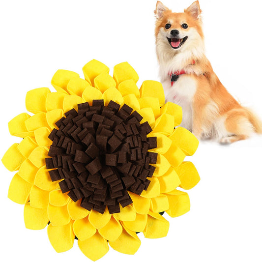 Alfombra Olfato para Perros Snuffle Mat Amarilla Juguete de Entrenamiento Rompecabezas para Mascotas
