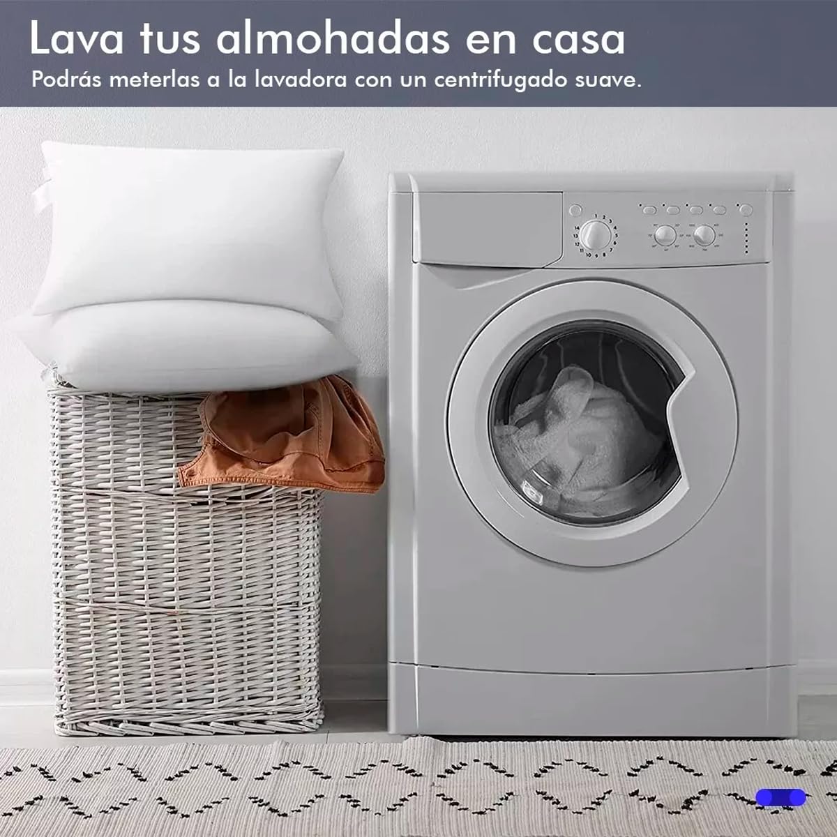 KITUL Pack Almohada para Cuello Estándar Suaves al Alto Vacio Calidad Hotelera (Algodón, 2 Pack Estandar)