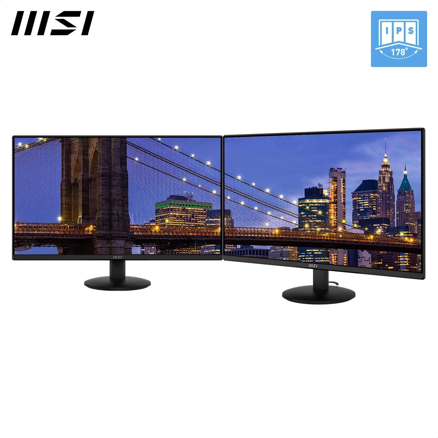 MSI Monitor Pro MP242L 24"/ IPS/ 1920 x 1080 (FHD)/ Adaptive-Sync/HDR Ready/ 100HZ/ 1ms (MPRT) / 4ms (GTG)/ NO VESA