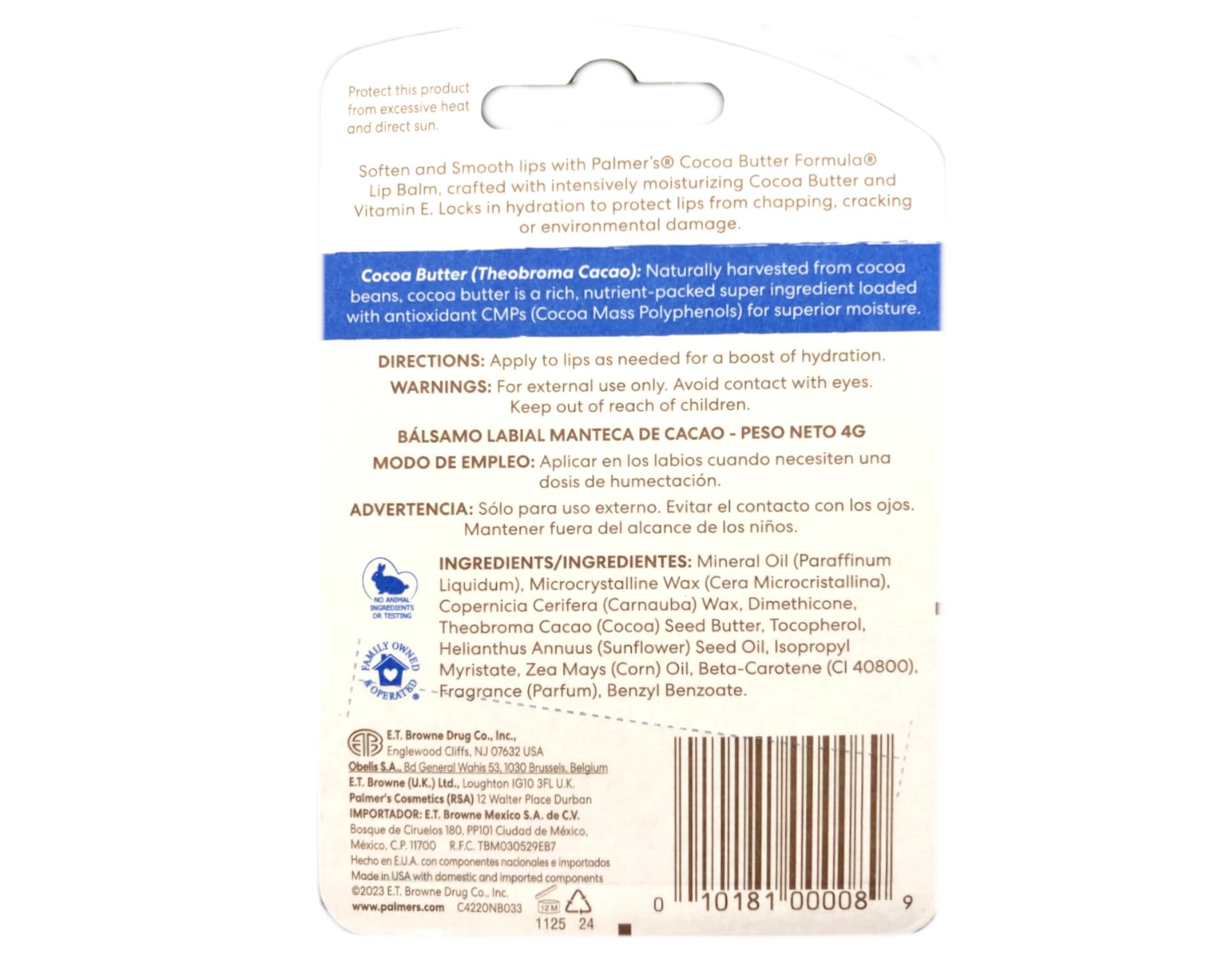 Bálsamo Labial Palmer's Cocoa Butter Formula Pack de 3