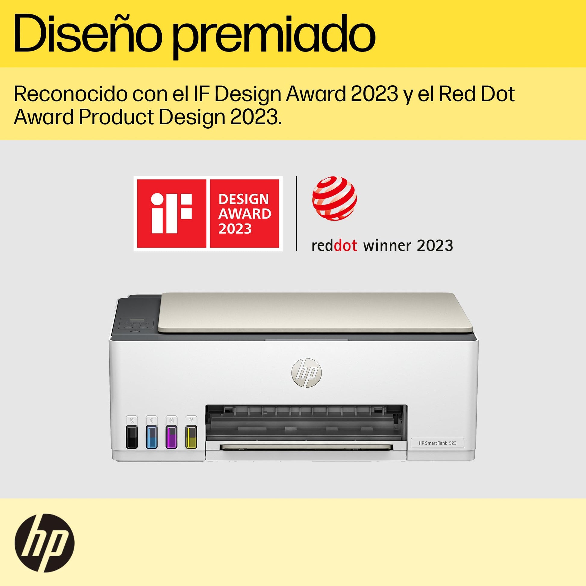HP Impresora Multifuncional Smart Tank 523, Tinta Continua, Todo-en-Uno, Color, USB, DÚPLEX (Doble Cara) Manual, Impresión, Copiado, Escaneo, Garantía 1 año (4A8S2A)