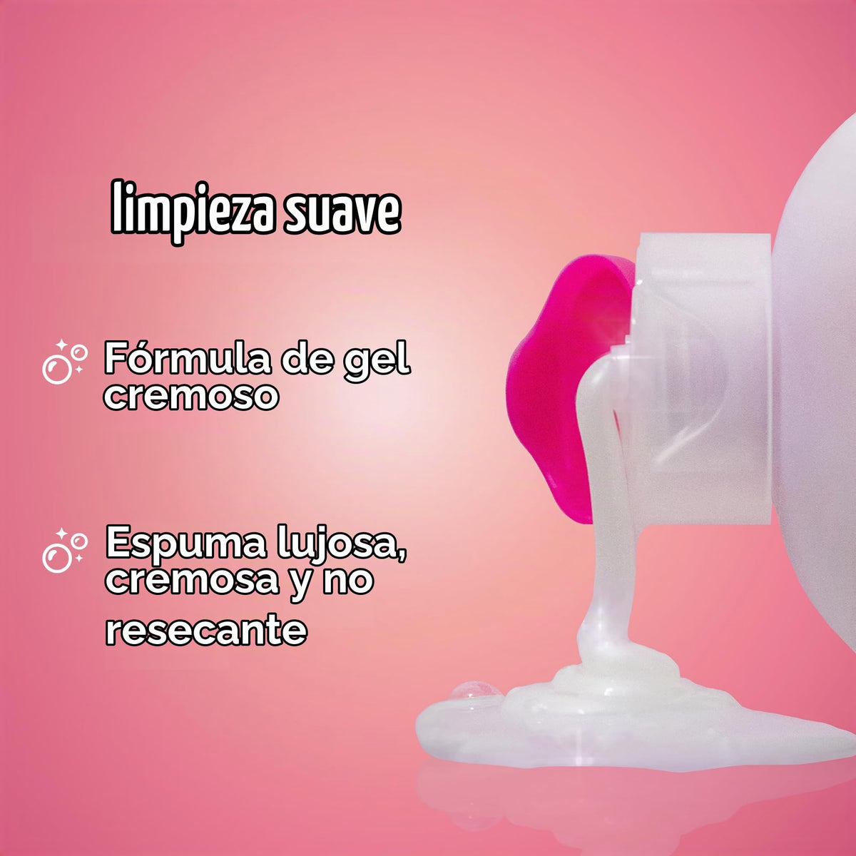 eos Shea Better - Gel de baño de cachemira, champán rosa, hidratante y nutritivo, fórmula de gel cremoso equilibrado de pH, libre de parabenos ni ftalatos, piel sensible, 16 onzas líquidas