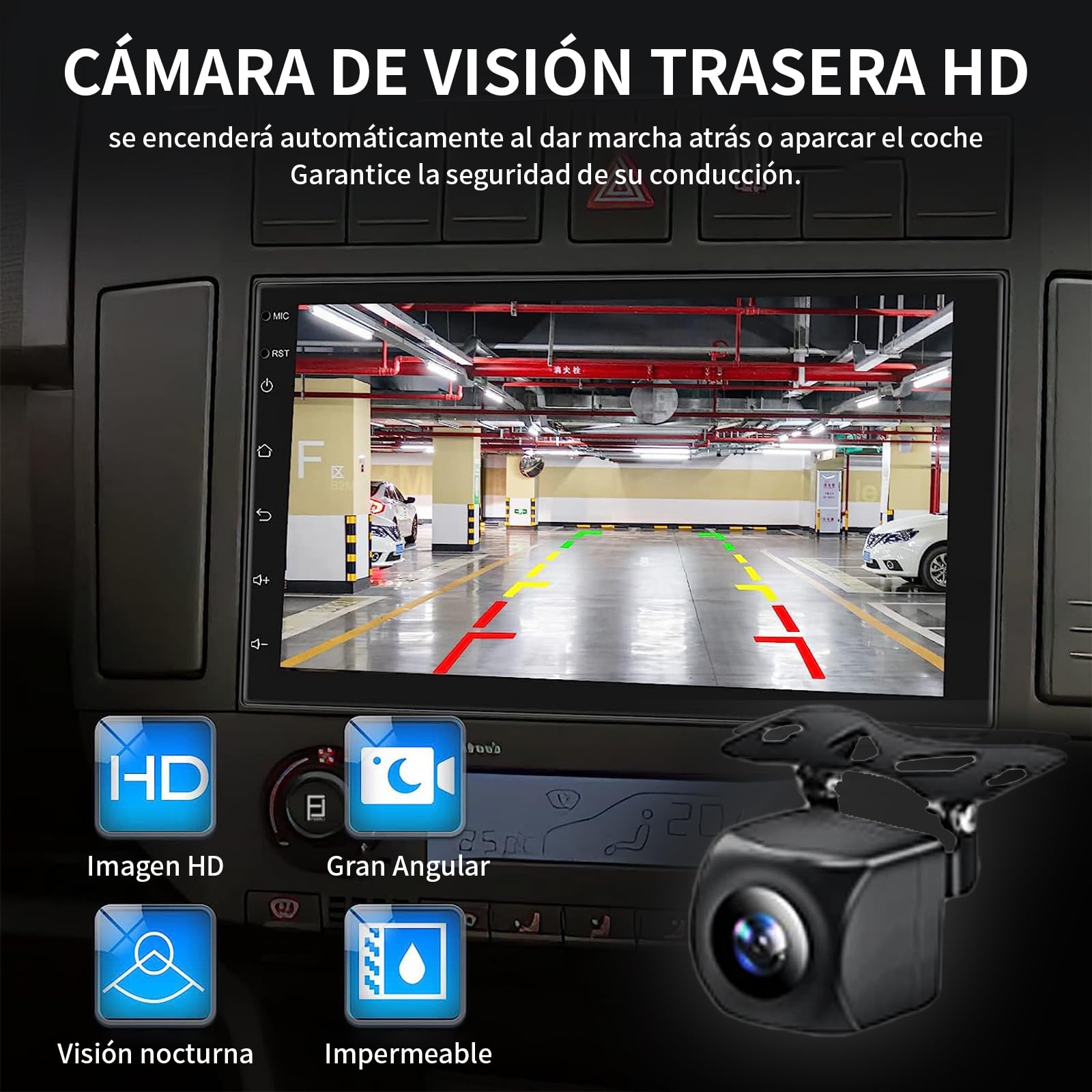 FINYQBET Estéreo para Auto Kia K3 Cerato Forte 2013-2018, Android 11 con CarPlay y Android Auto Inalámbrico, Pantalla Táctil de 9 Pulgadas, Compatible con Cámara de Reversa y Control de Volante