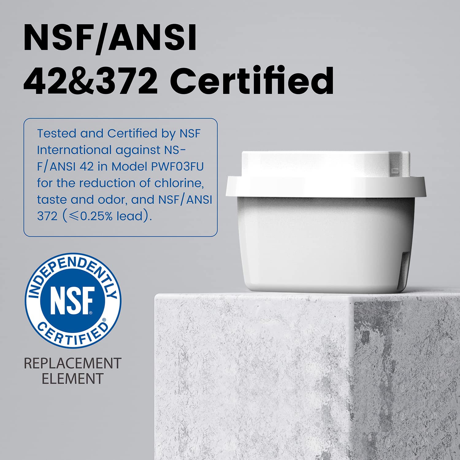 Filtros Pawaii Inalámbricos para Fuente de Agua para Gatos 66 Onzas NSF Paquete de 6