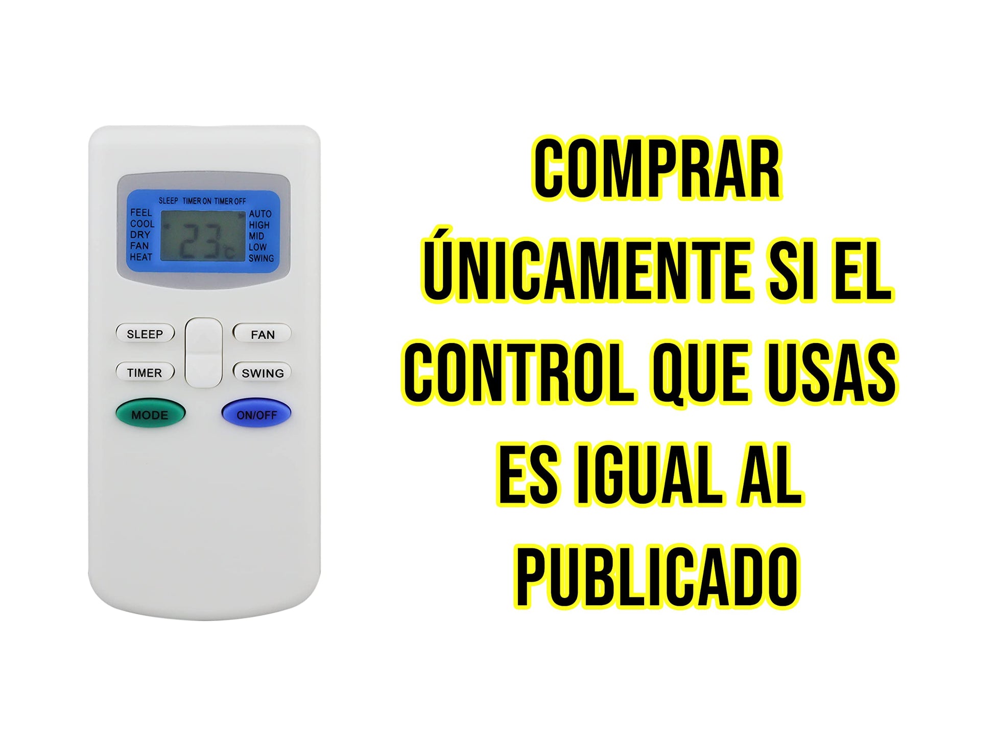 Control TCL Prime para Aire Acondicionado MINISPLIT Emprc122-t Emprc182