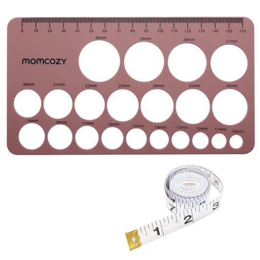 Regla de Pezón Momcozy Transparente Suave y Flexible para Tamaño de Extractor de Leche