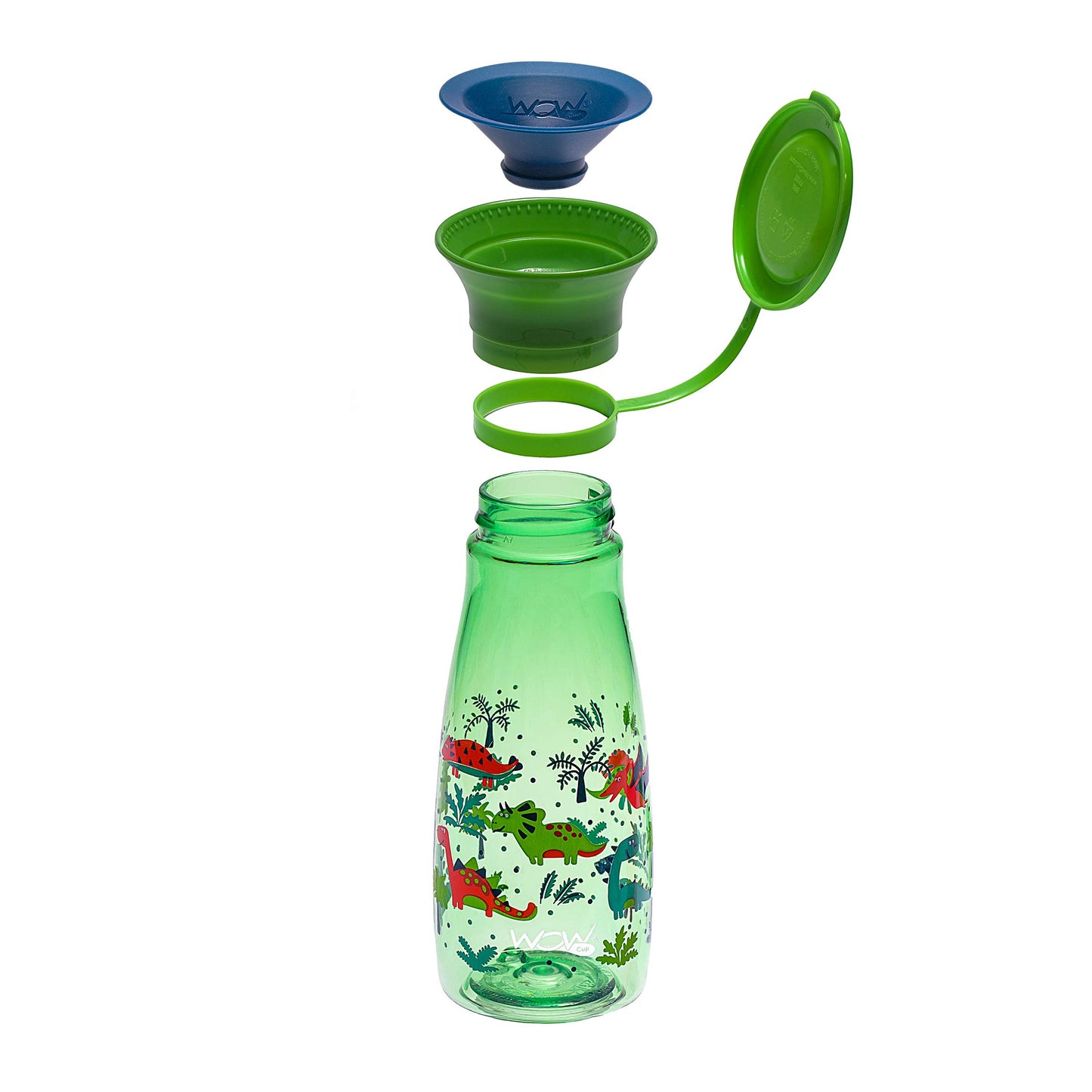 Wow Cup Mini 360 - Taza para beber, 12 onzas, paquete de 2 (rosa/verde)