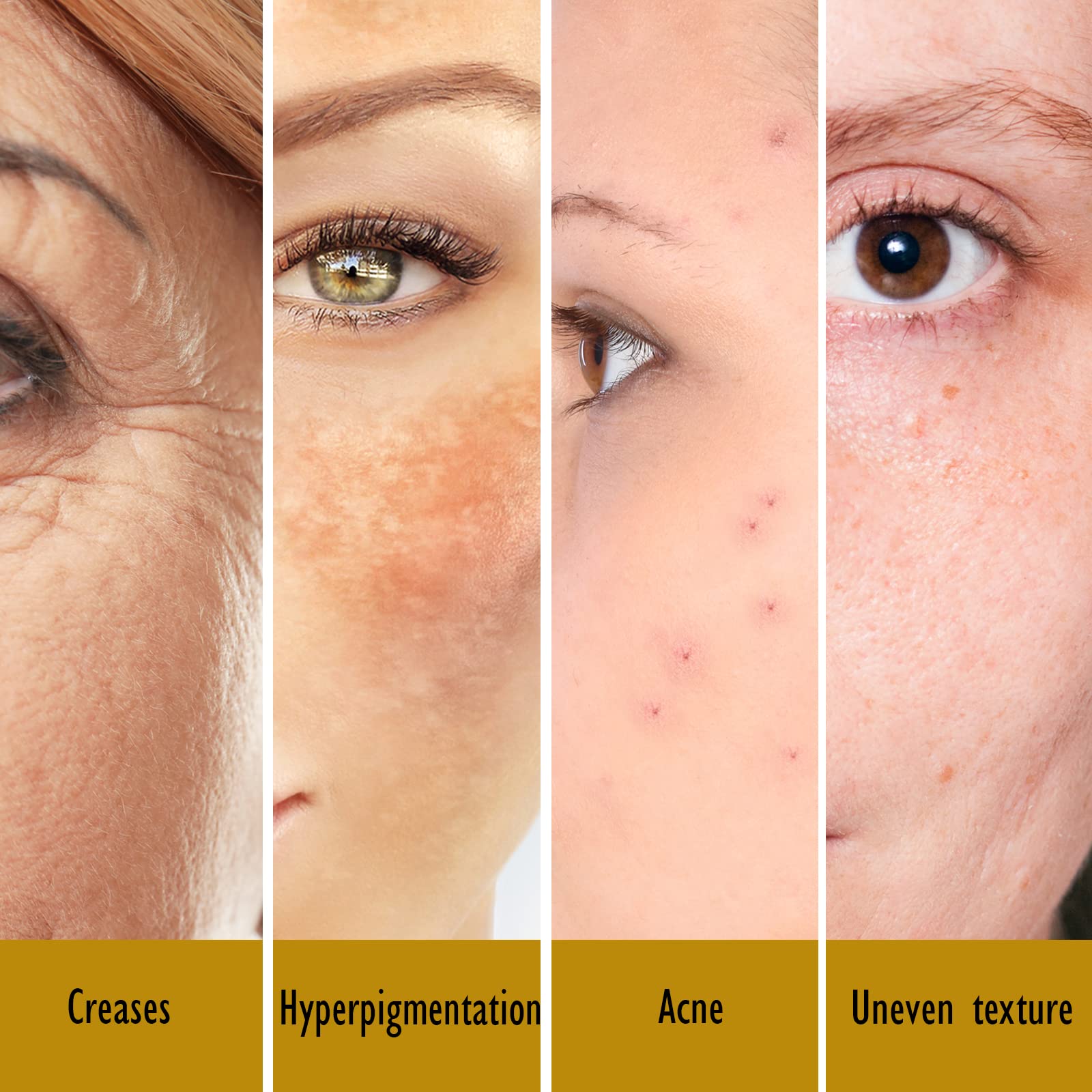 LaClaire 8% complejo suero facial de retinol – antienvejecimiento, brillo para el cuello y el suero facial ayuda a reafirmar, suavizar y nutrir la piel con ácido láctico, vitamina A y palmitato de
