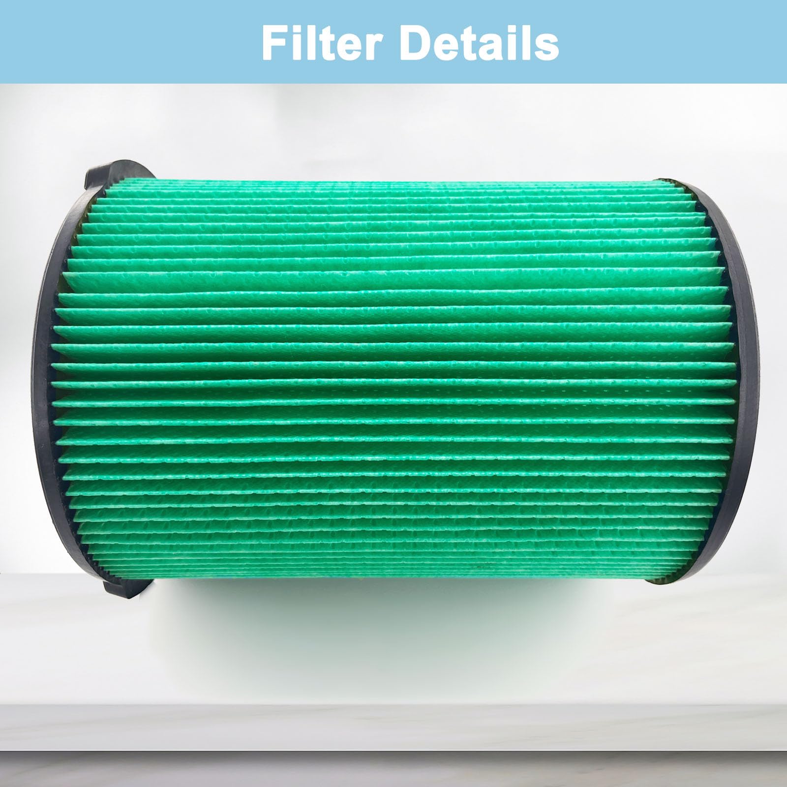 Filtros VF6000 Paquete de 2 Ridgid para Aspiradoras en Seco Húmedo de 5 a 20 Galones