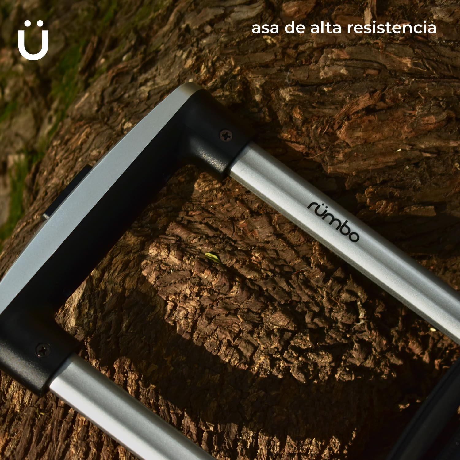 Maleta de Viaje Rumbo Gris Plata Resistente con 4 Ruedas y Candado de Seguridad