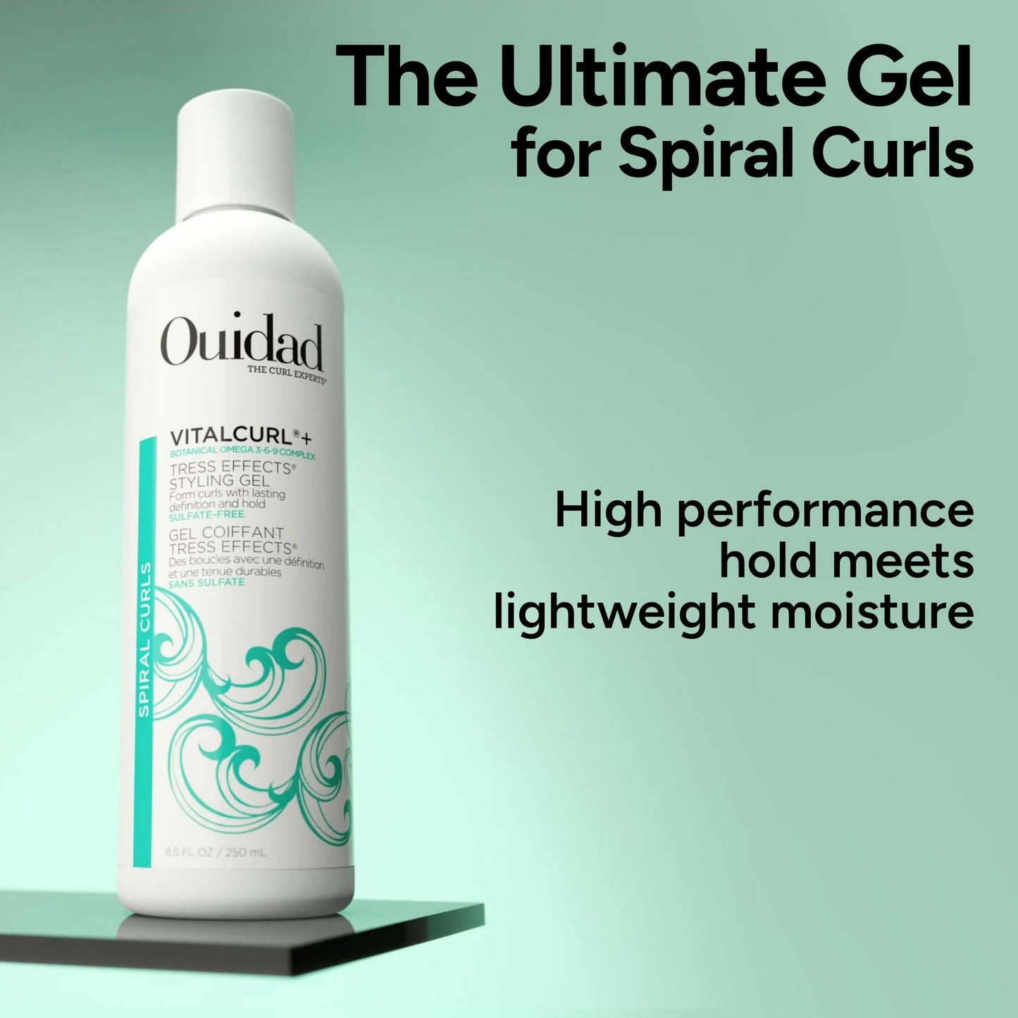Ouidad VitalCurl+ Tress Effects Styling Curl Gel, 8.5 Fl Oz