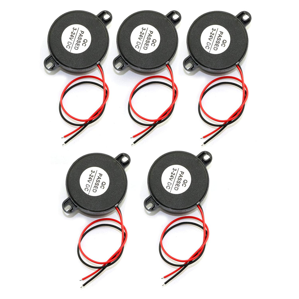 Buzzer Piezoeléctrico RuiLing Negro 85dB para Accesorios de Coche