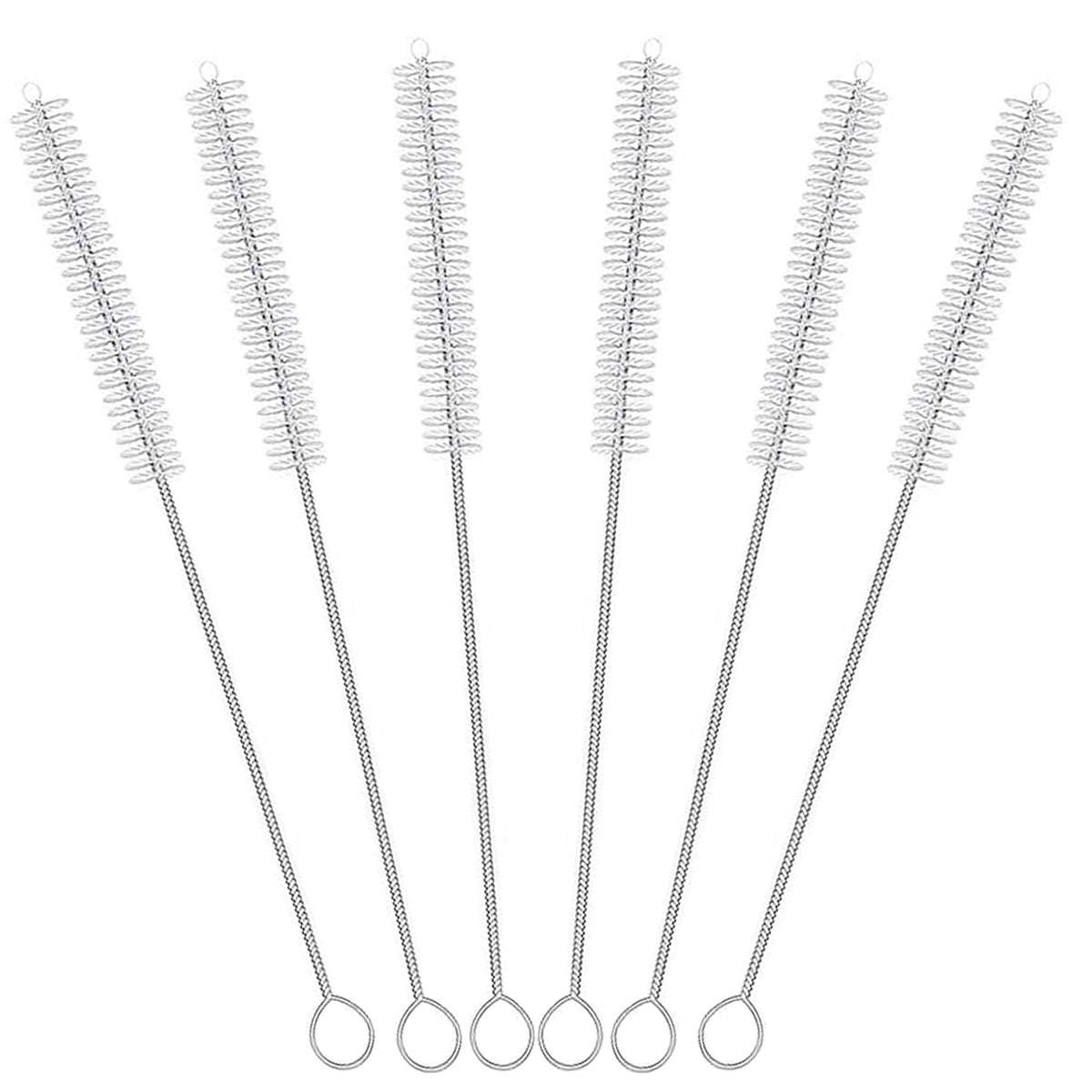 CIDYAUST - cepillo para polvo limpiador de pajitas extra largo de 12 pulgadas, cepillo para polvo de paja extra largo con mango de acero inoxidable 304, cepillo para polvo de limpieza de pajita extra