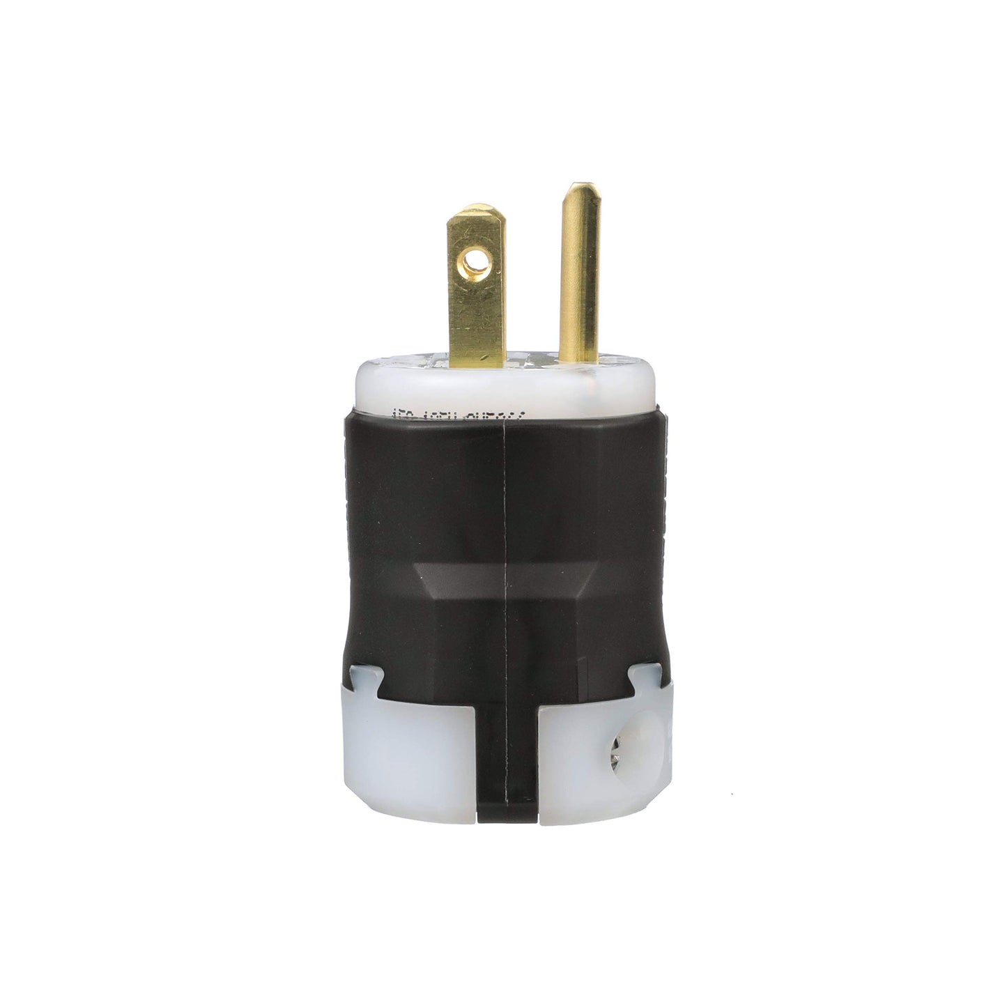 EATON AH5266 - Enchufe de flecha de cableado resistente a los impactos, 125 VC, 15 A, 2 P, 3 W, negro, 4.4 x 1.8 x 1.9, blanco