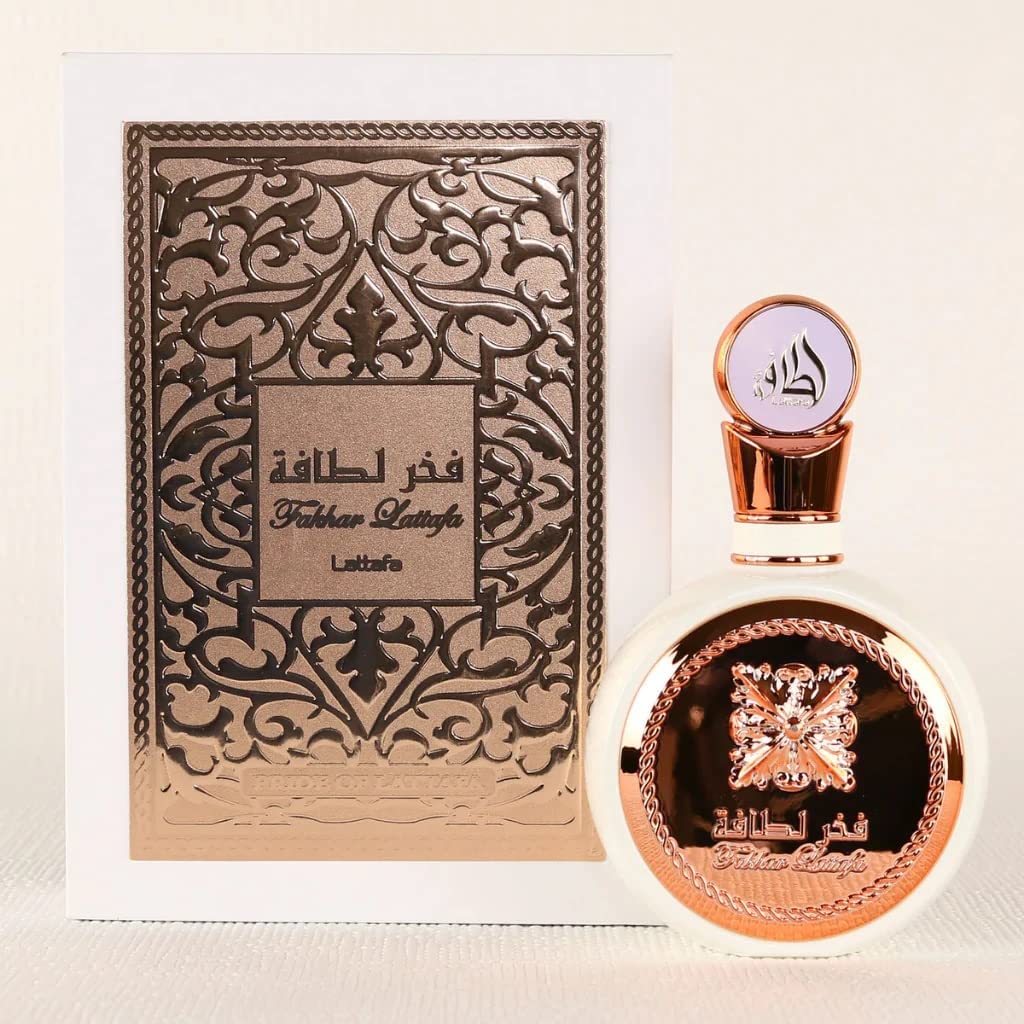 Lattafa Fakhar Eau de Parfum Spray for Women, 3.4 Ounce