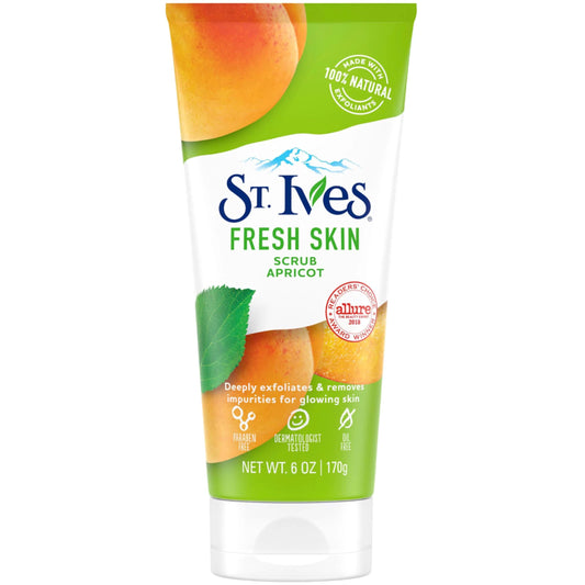 Fresh Skin Invigorating Apricot Scrub by St. Ives for Unisex - 6 oz