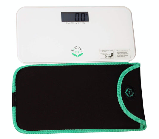 Báscula de Baño Mini NewlineNY Blanca con Estuche de Viaje