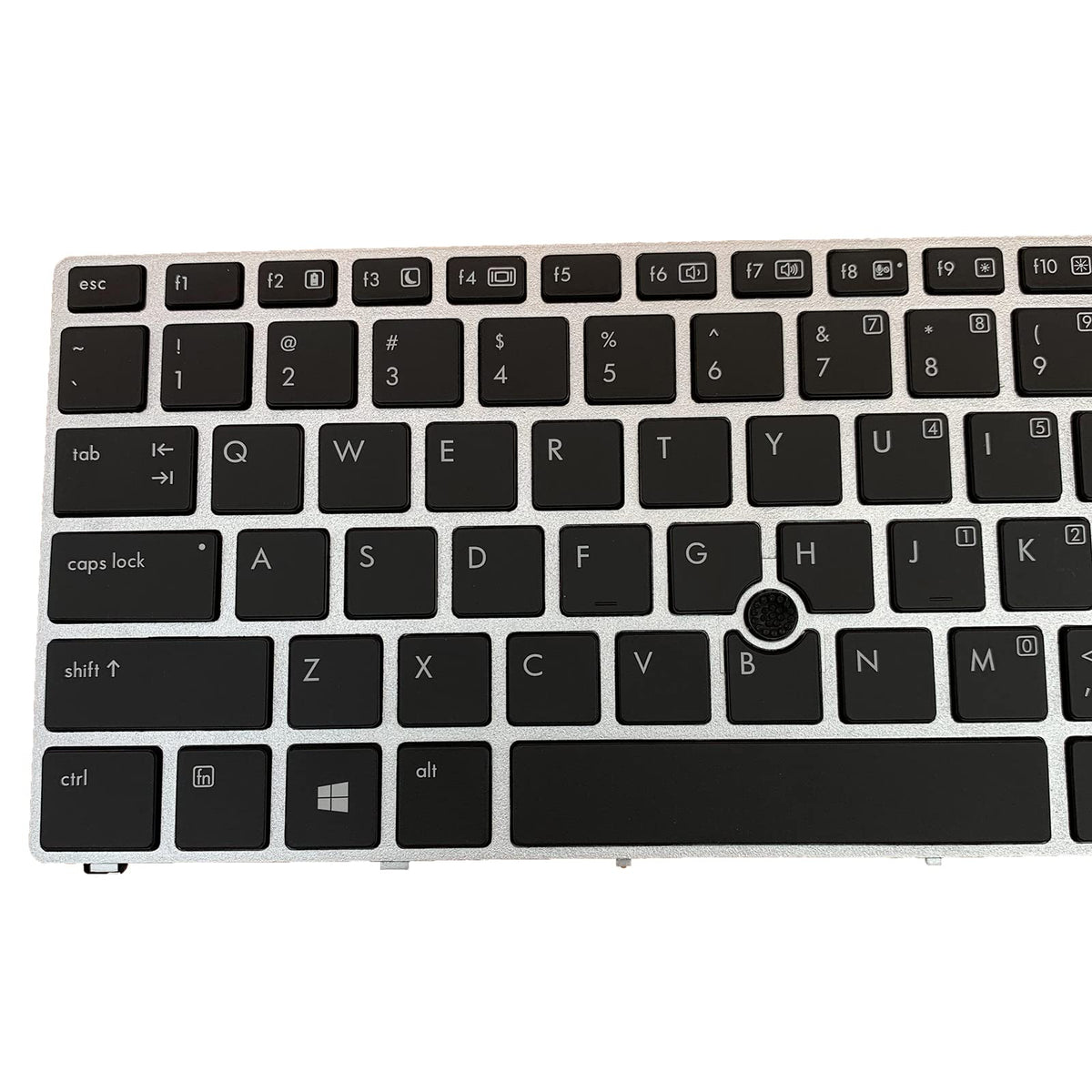 Repuesto de Teclado con Retroiluminación Tiugochr Negro para HP EliteBook Folio 9470M 9480M