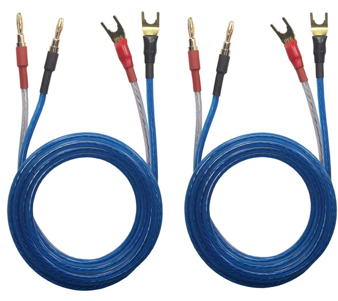 Cable de Altavoz OFC KK YB-ZB 5 m Alta Fidelidad Enchufe Pala a Banana