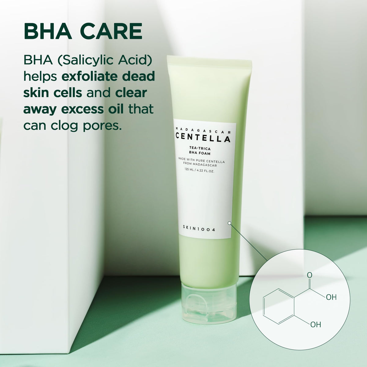 SKIN1004 Madagascar Centella Tea-Trica BHA Foam 125ml