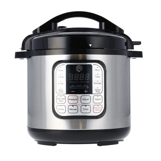 Olla Eléctrica a Presión Multicooker MasterChef Rojo 10 en 1 de 6 Cuartos Digital Programable