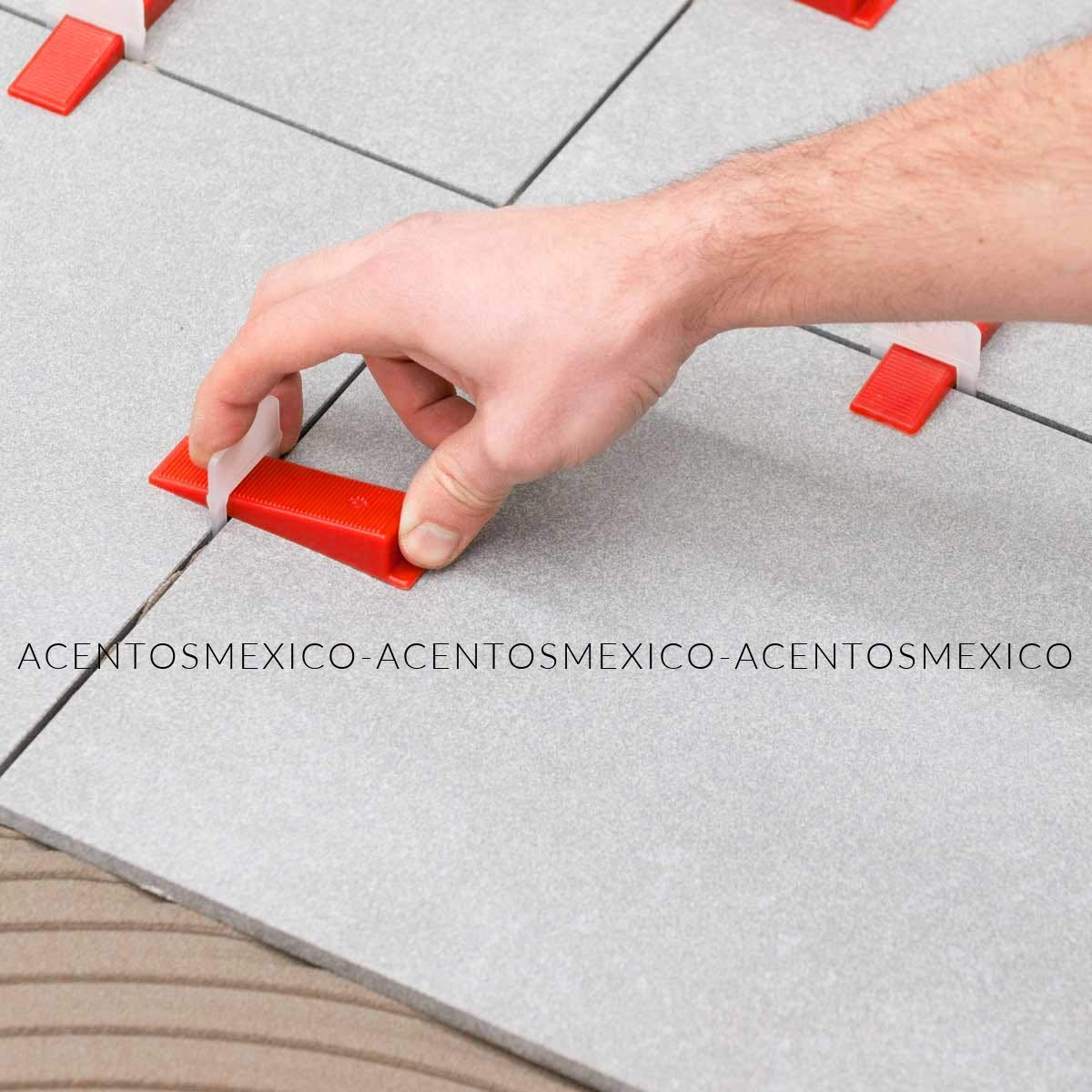 Kit Completo Niveladores de Azulejos TIP 1.5 mm con Clips y Cuñas para Pisos de Porcelanato