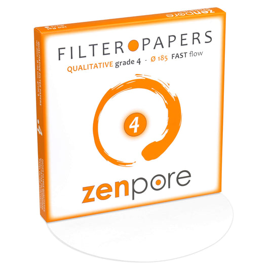 Papel de Filtro Grado 4 Flujo Rápido 185 mm para Laboratorio